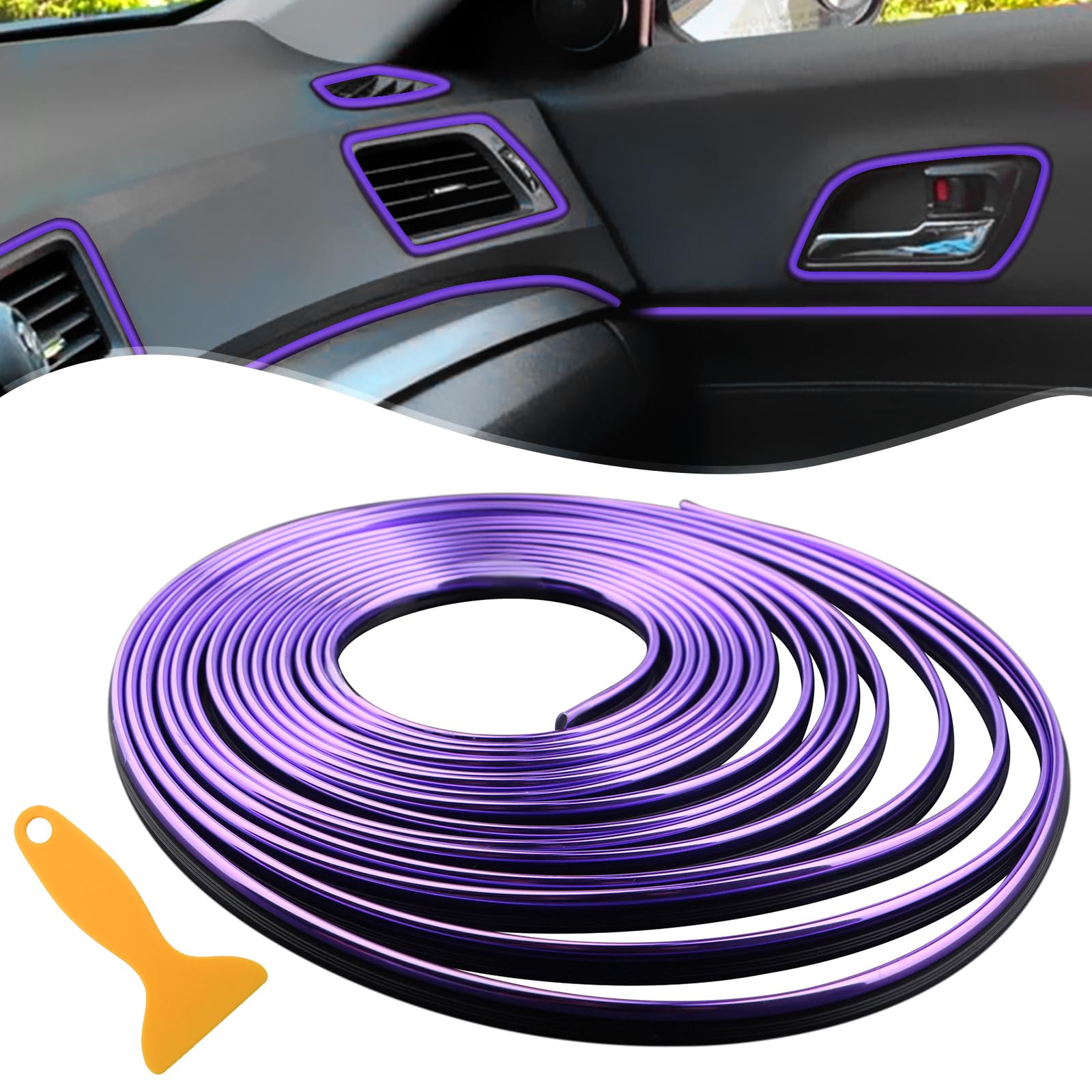 Car Interior Trim Strips -16.4ft/5M Car Decor Universal Accesorios Para Carro Car Gap Fillers Molding Line Decorative Accessorie