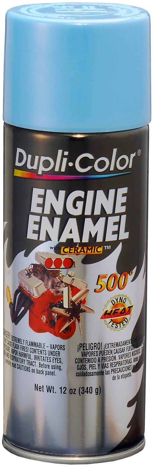 Dupli-Color De1616-6 Pk Engine Enamel Spray Paint With Ceramic - Pontiac Blue Metallic - 12 Oz Aerosol Can Pack Of 6
