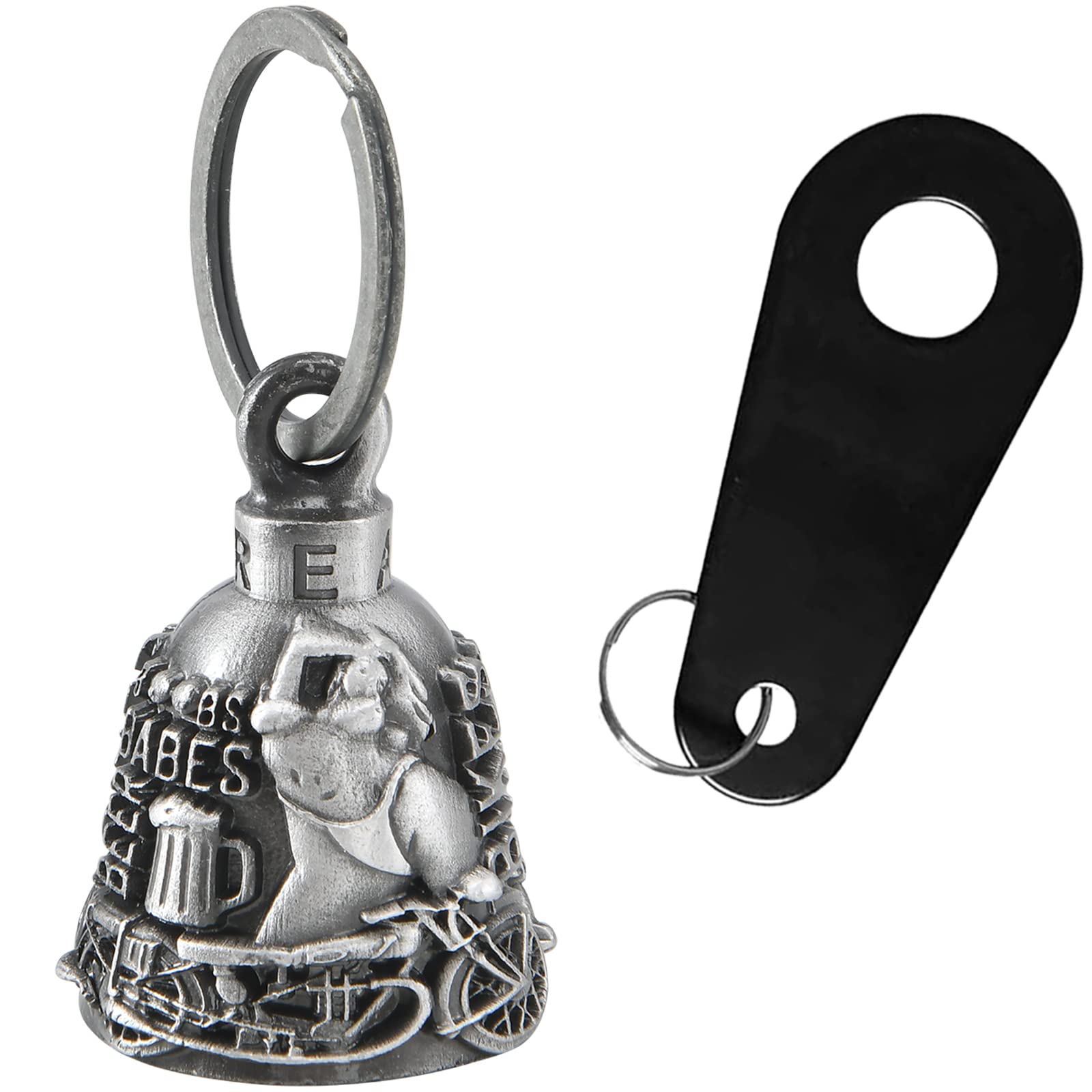 Dream Apparel Motorcycle Bell Guardian Angel Drive Away Gremlin, Biker Bell For Men Women Rider Riding With Hanger, Good Luck Gi