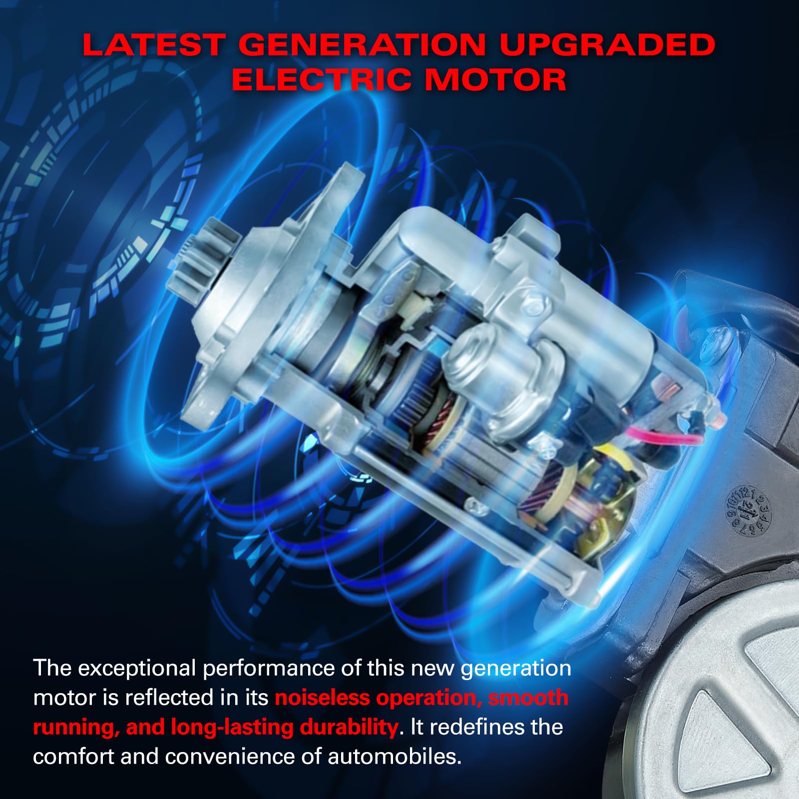 BDFHYK 748-172 Power Window Regulator with Motor Front Left Driver Side for Chevy Impala 2006-2013, Impala Limited, 10338555, 20