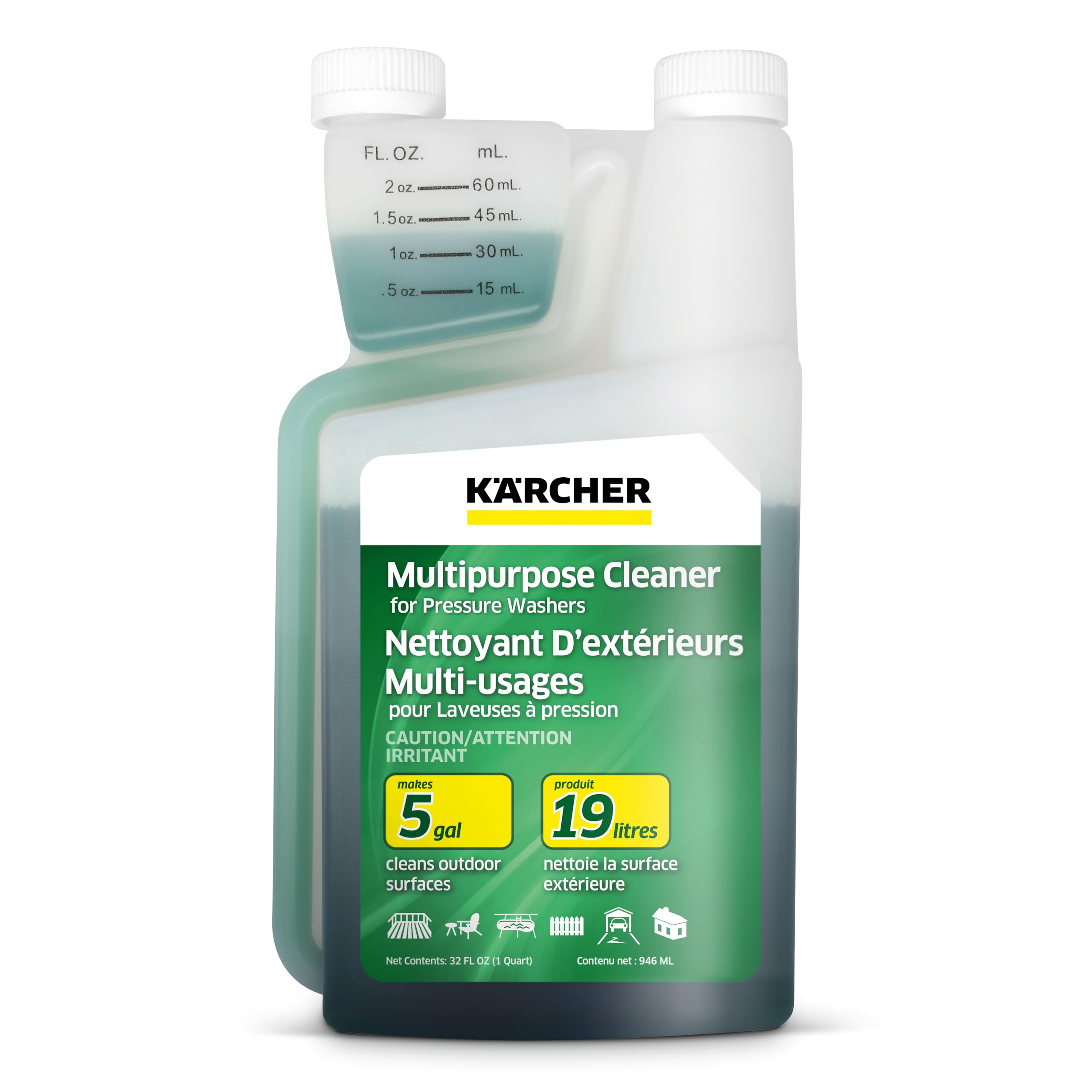 Kärcher - Multi-Purpose Cleaning Soap Concentrate - For Pressure Washers – For All Outdoor Surfaces – 1 Quart