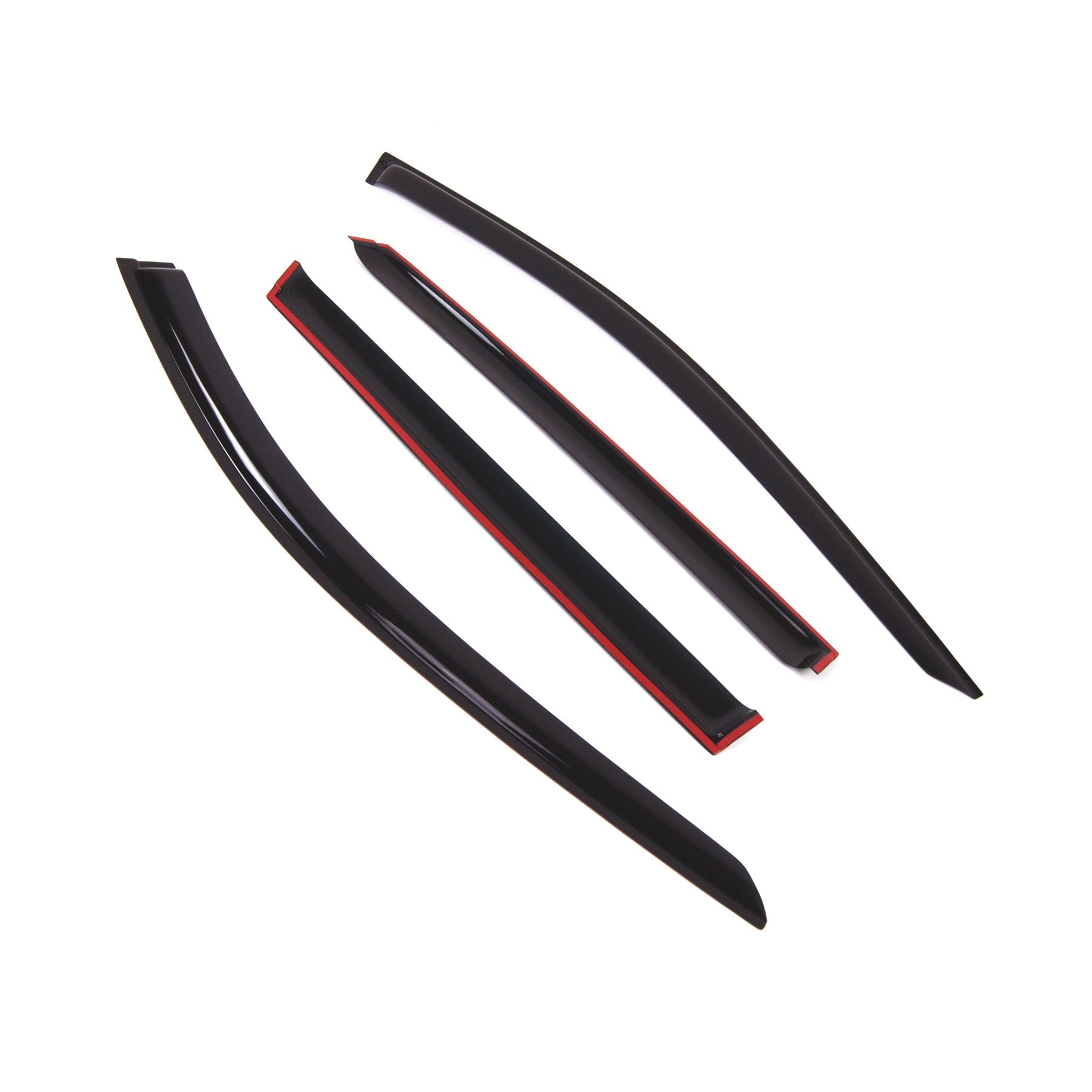 Tuningpros Outside Mount Window Vent Visors Rain Guards Compatible With Nissan Rogue 2014-2016 | Side Window Wind Deflectors Rai