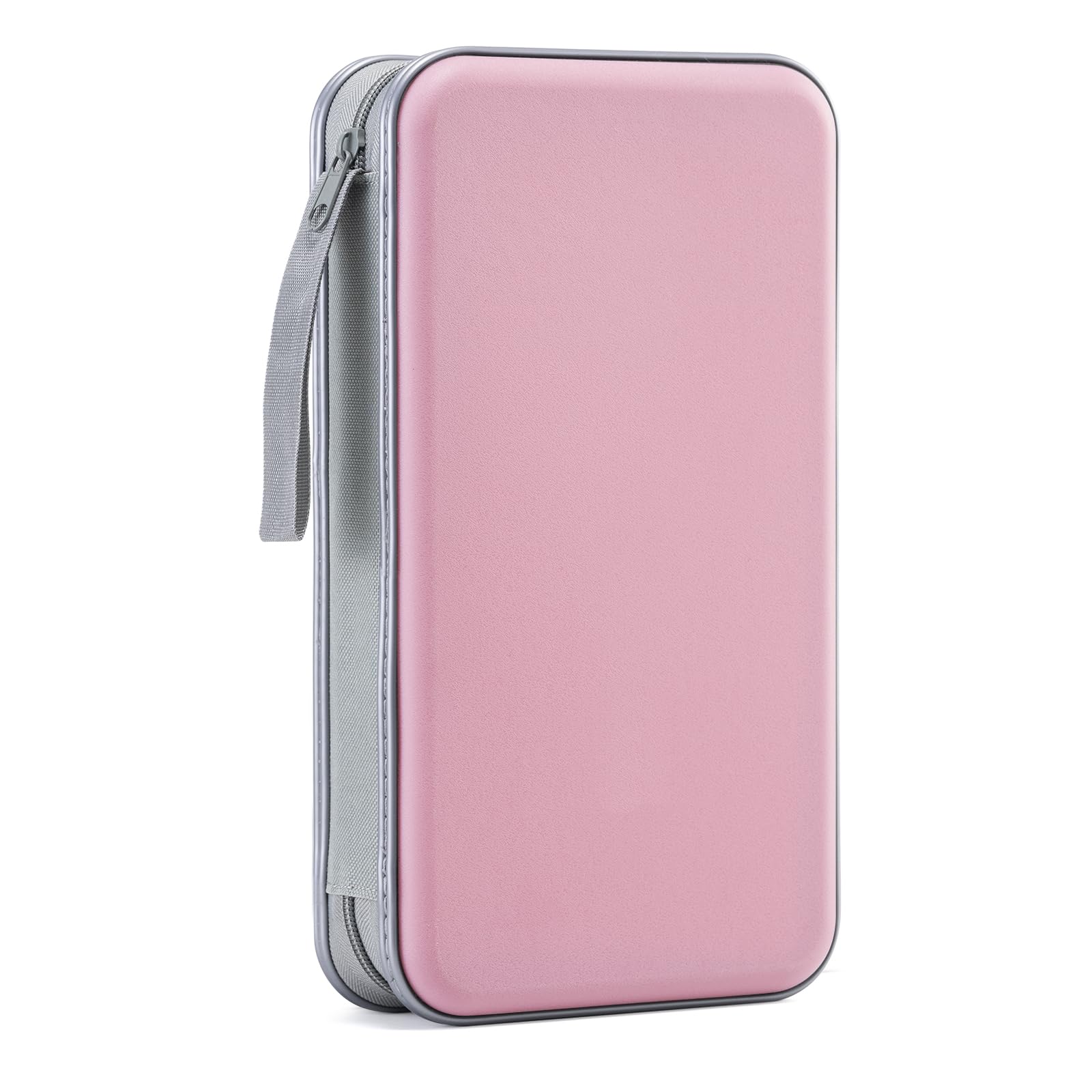 Liovode Dvd Case, 96 Capacity Cd Case Portable Cd Case Holder Storage Hard Plastic Dvd Cd Wallet Holder Organizer For Car (Light