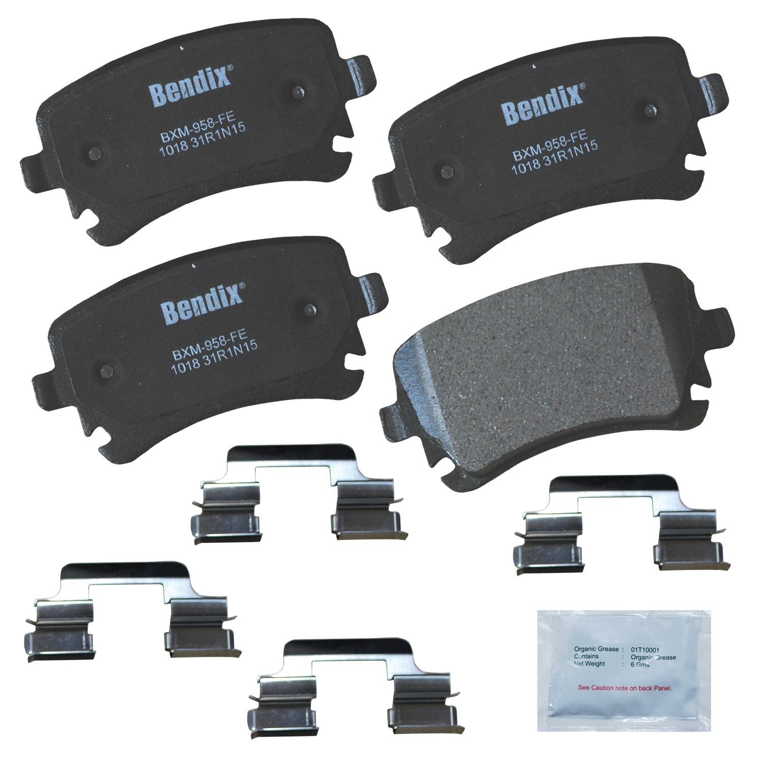 Bendix Priority1 Cfm1018 Semi-Metallic Rear Brake Pads For Select Models Audi A4,A4 Quattro,A5,A5 A6,A6 A8 Allroad,Rs4,Rs6,S4,S5