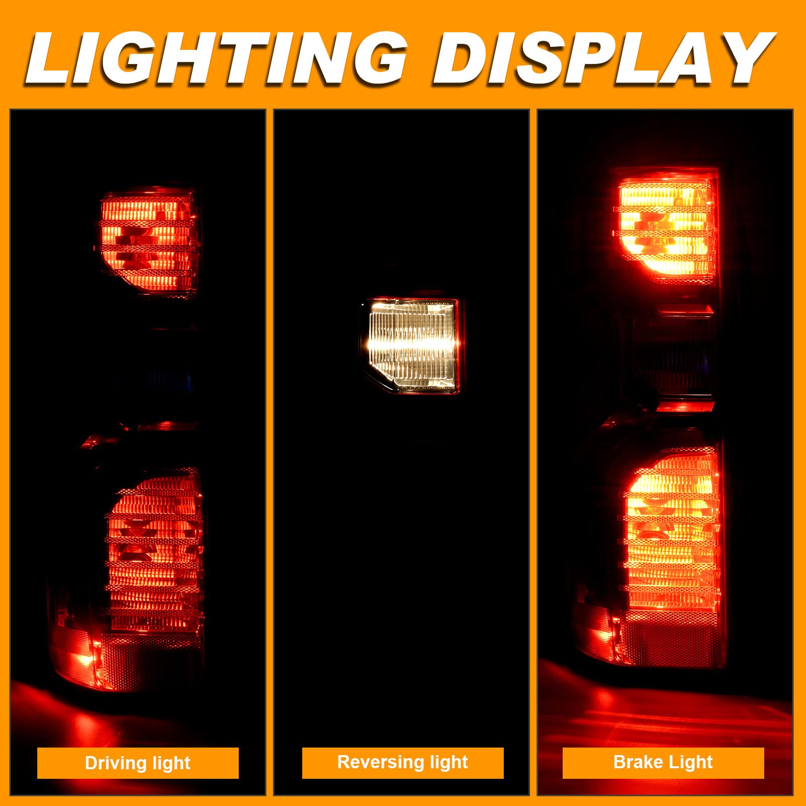 Nakuuly Tail Light Rear Lamp Compatible With 2019 2020 2021 2022 2023 Chevy Silverado 1500 2500Hd 3500Hd Halogen Type Non-Led Mo