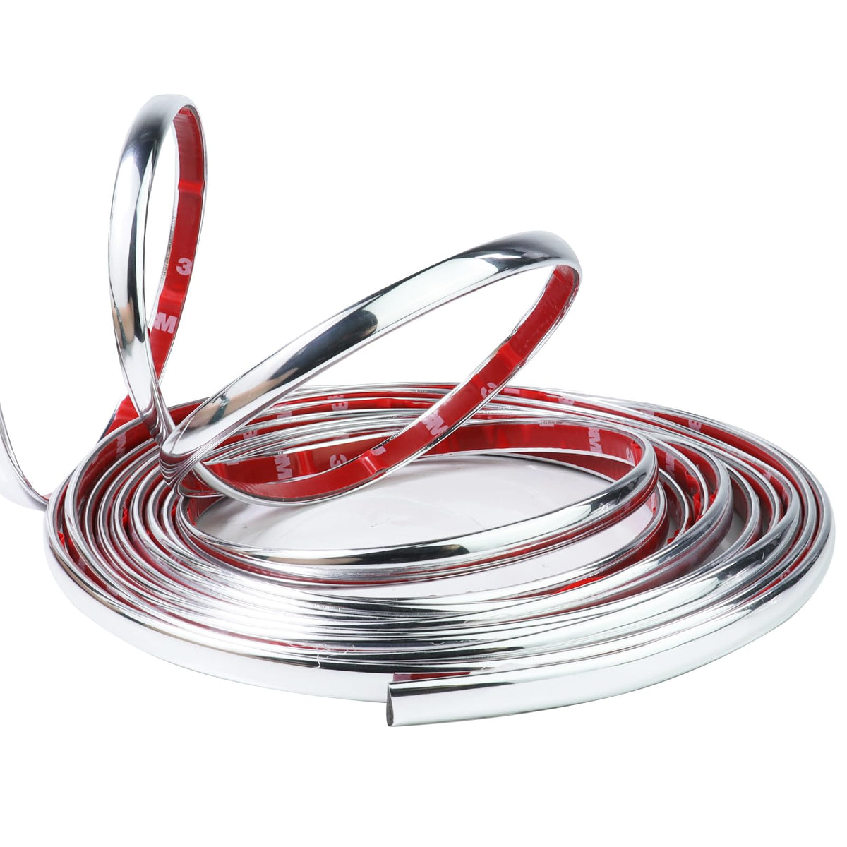 Sbwlkj 25Ft Automotive Chrome Trim Molding 1/4''(6Mm) Universal Car Side Moldings(Self Adhesive) Uv-Protected Scratch-Proof For