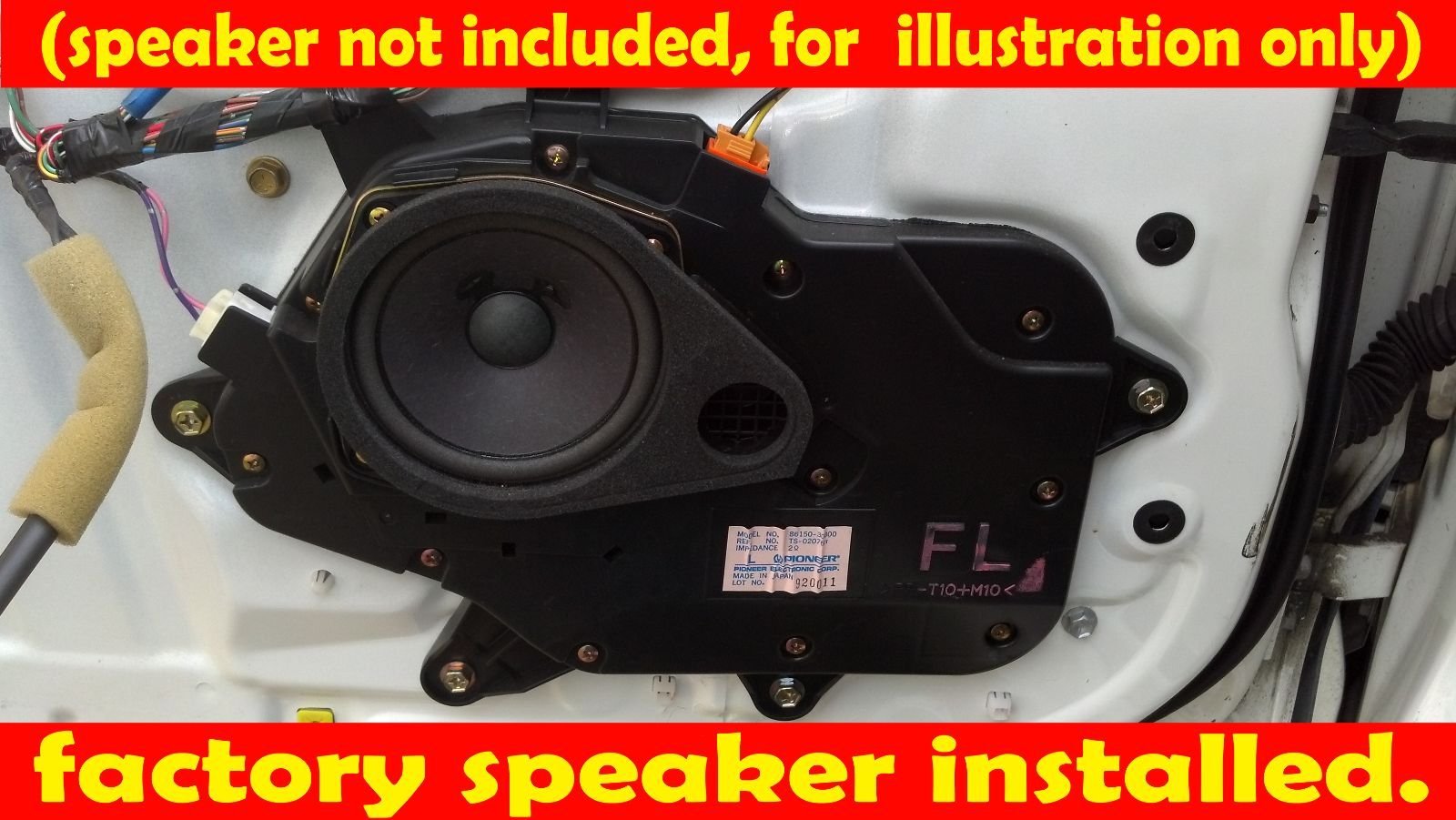 Front Door Speaker Adapter Spacer Rings Fits 1998-2005 Lexus Gs300 / Gs400 - Sak002_5534-1 Pair