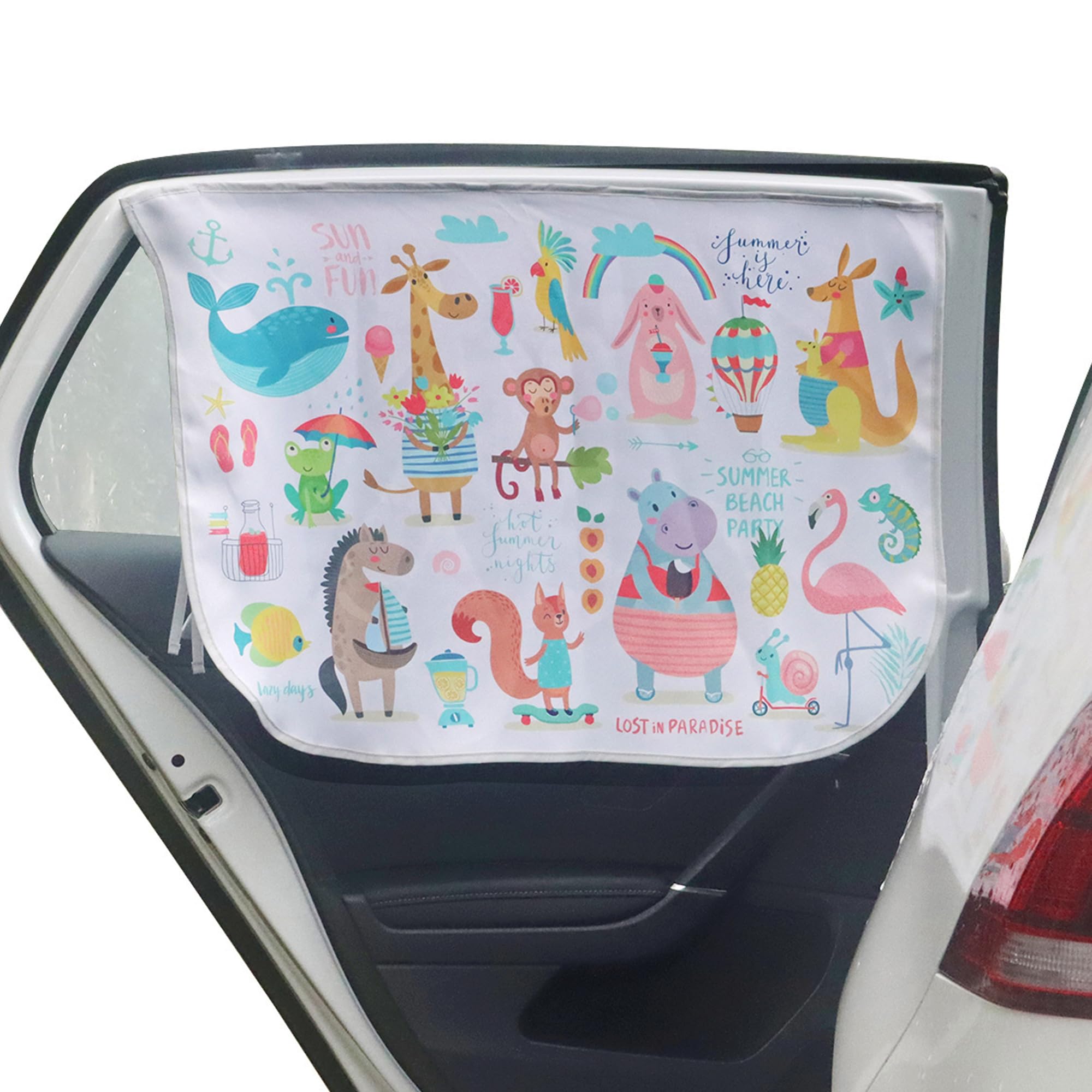 LoyaGour Car Window Shades for Side Windows Baby and Kids,Car Back Window Sun Shade Covers,Strong Magnetic Sunshades Curtains fo