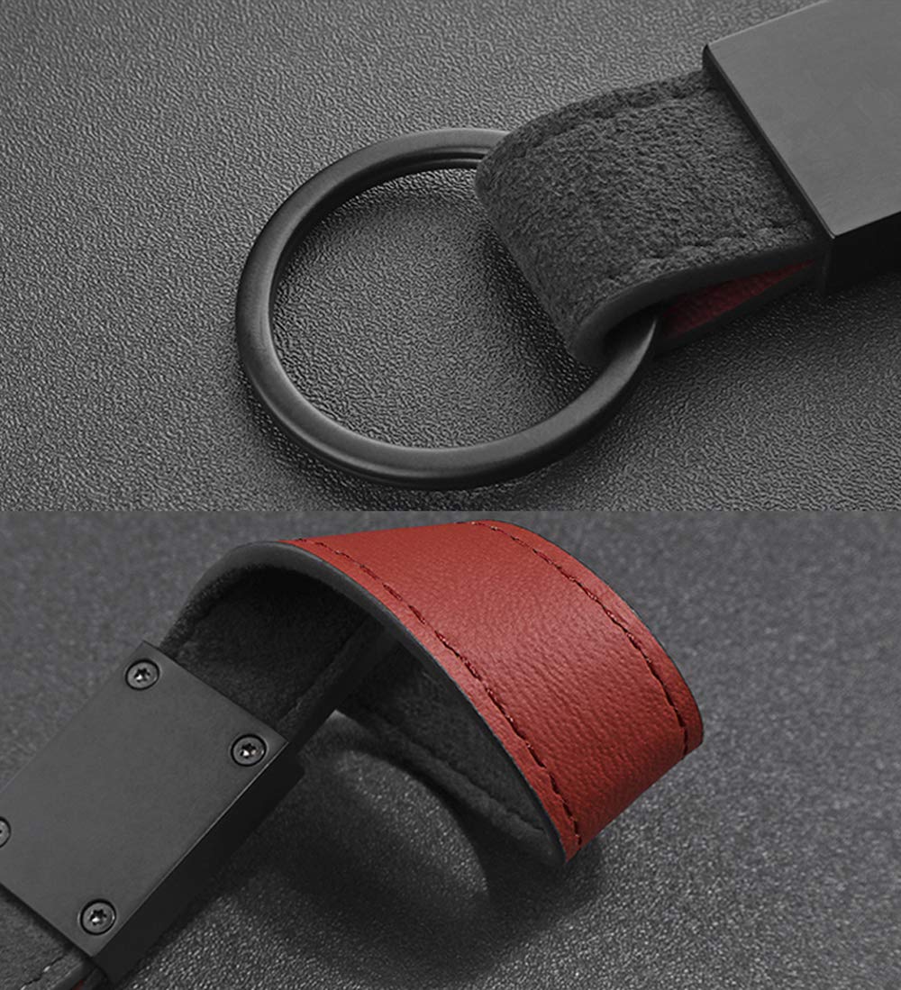 BOLLAER Luxury Key Rings Car Valet Keychain, Car Keychain for Porsche Audi Mercedes BMW Cadillac Lexus Ford, Keyring Gift for Ma