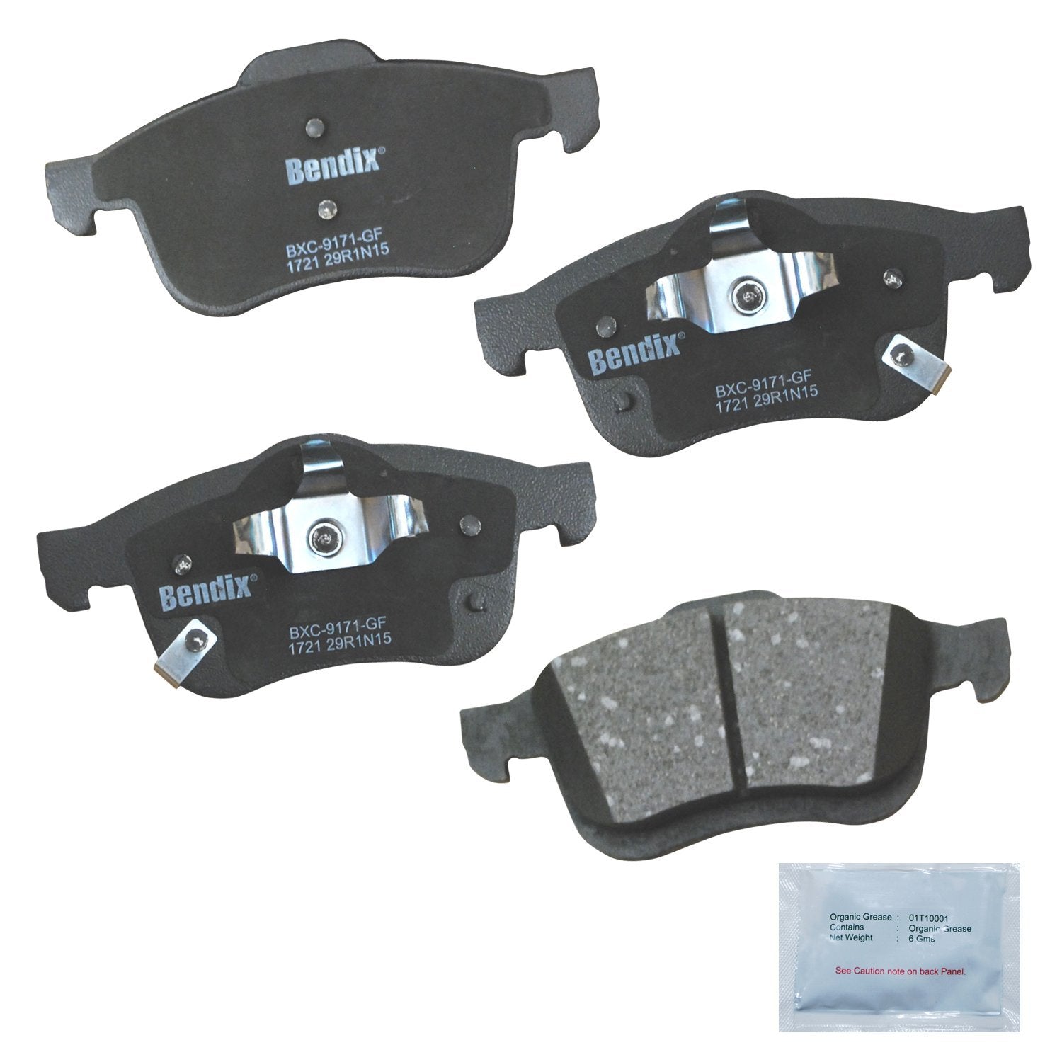Bendix Priority1 Cfc1721 Ceramic Front Brake Pads For Fiat 500L 2020-2014