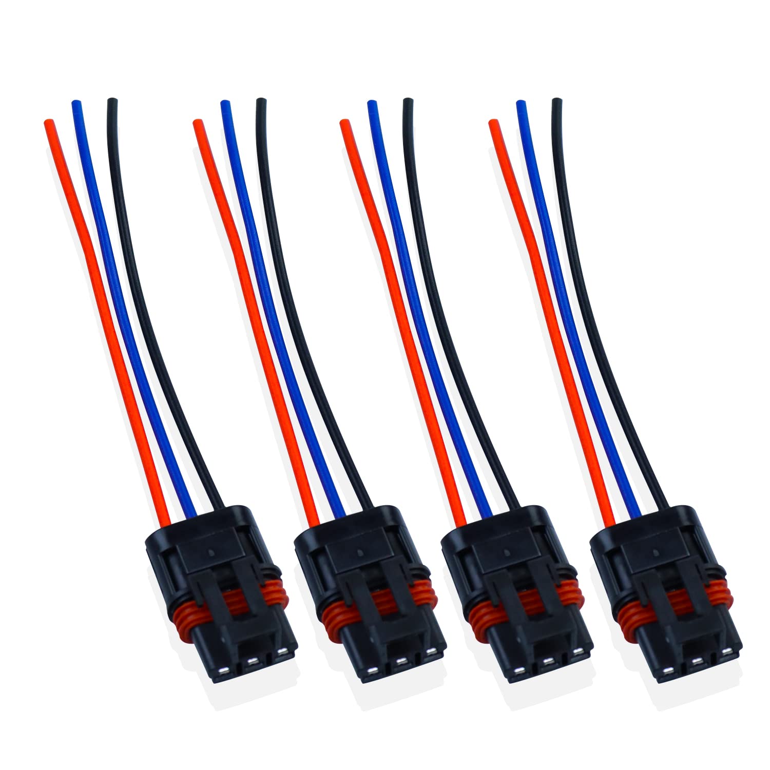6 Pulse Power Plug Pigtail Connector Compatible With 2018 2019 2020 2021 Polaris Ranger Xp 1000 / Rzr Rs1 General Bus Bar Harness Pigtail Connectors Blue