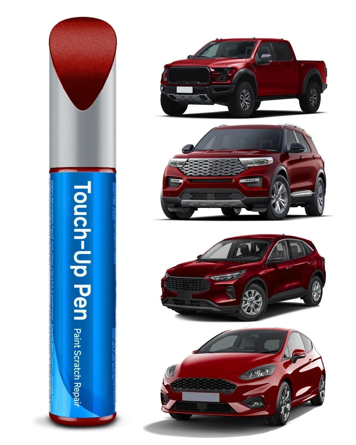 E4/F1/6D/M6886/M6470/6470C Vermillion Red Touch Up Paint Compatible with Ford Exact Match Touch Up Paint Car Scratch Repair