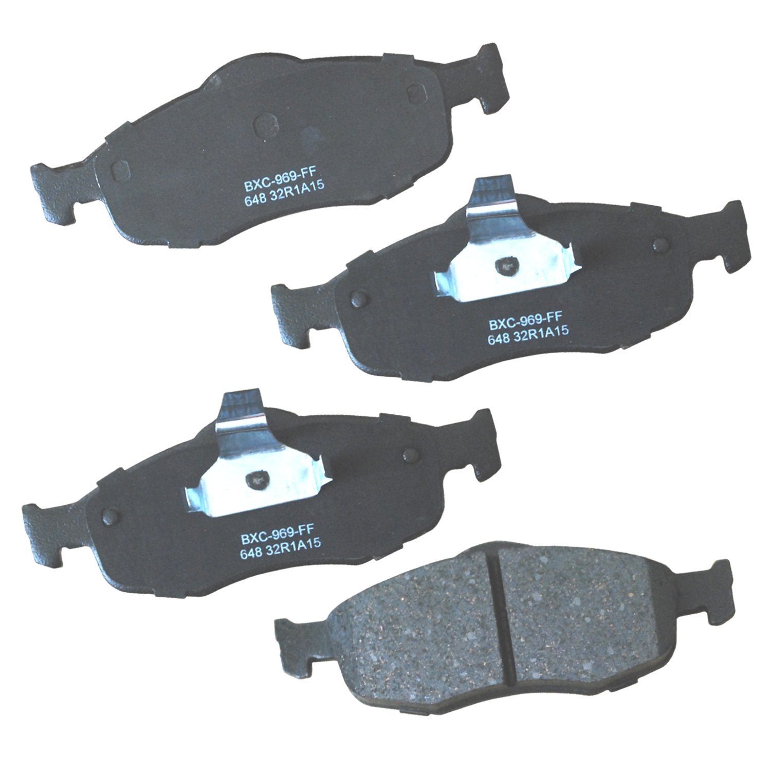Bendix Premium Sbc648 Ceramic Front Brake Pads For Ford Contour 2000-1995, Mystique 1998-1995, Mercury Cougar 2002-1999, Mystiqu
