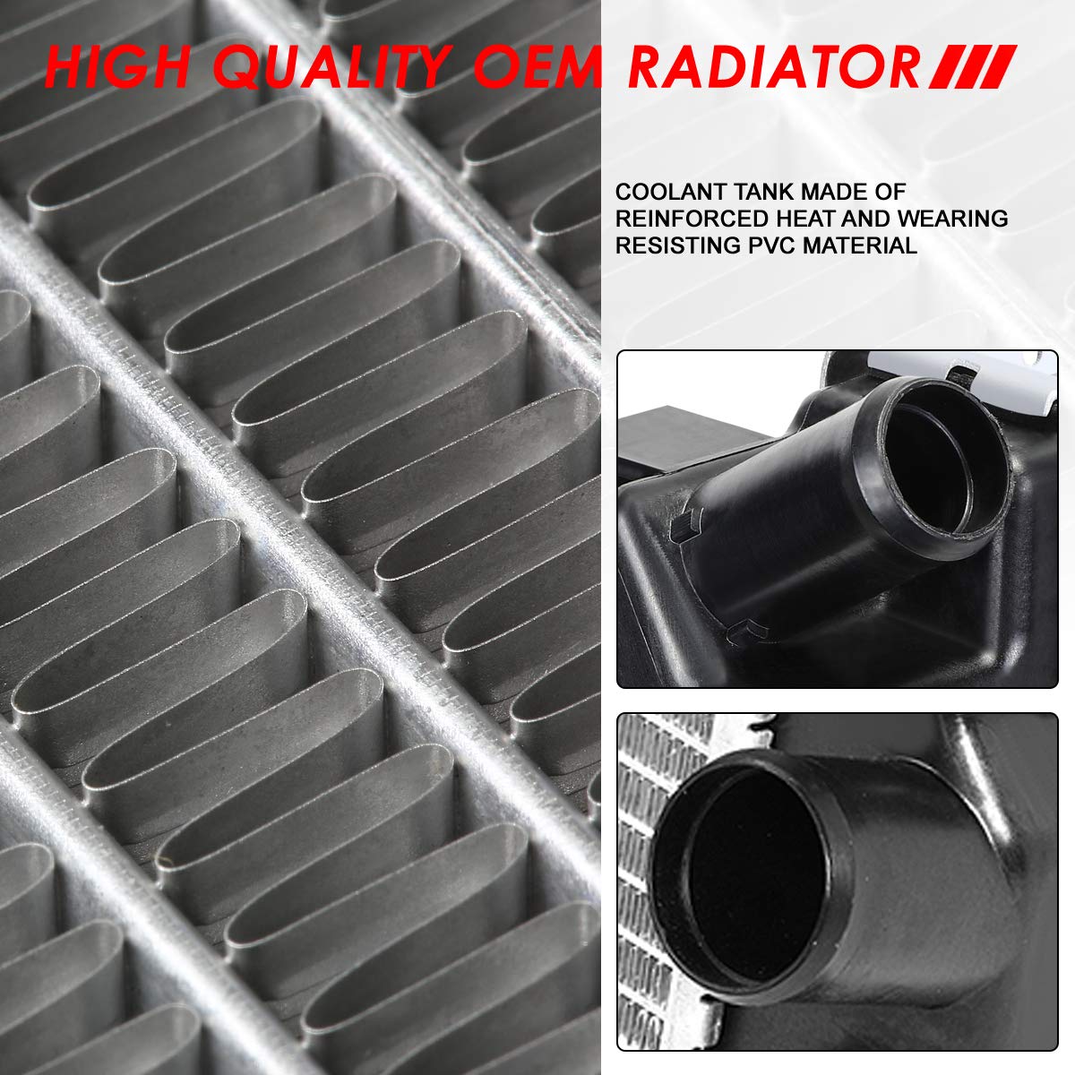 Auto Dynasty Radiator Compatible With 02-05 Ford Explorer Mercury Mountaineer, Dpi 2342 Factory Style 1-Row Cooling Radiator, Al