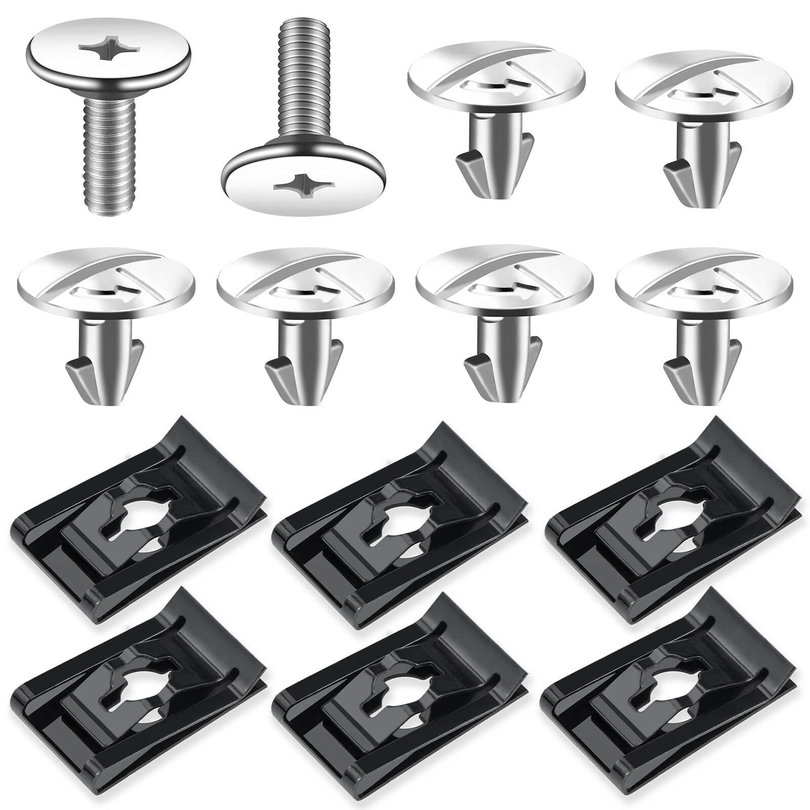 Vomika Lower Engine Cover Pin Screws, Premium Radiator Engine Access Cover Pin Clips, Engine Splash Shield Bolt Screw Fastener C