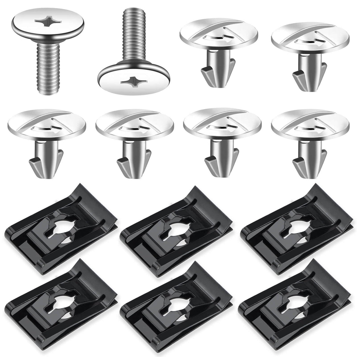 Vomika Lower Engine Cover Pin Screws, Premium Radiator Engine Access Cover Pin Clips, Engine Splash Shield Bolt Screw Fastener C