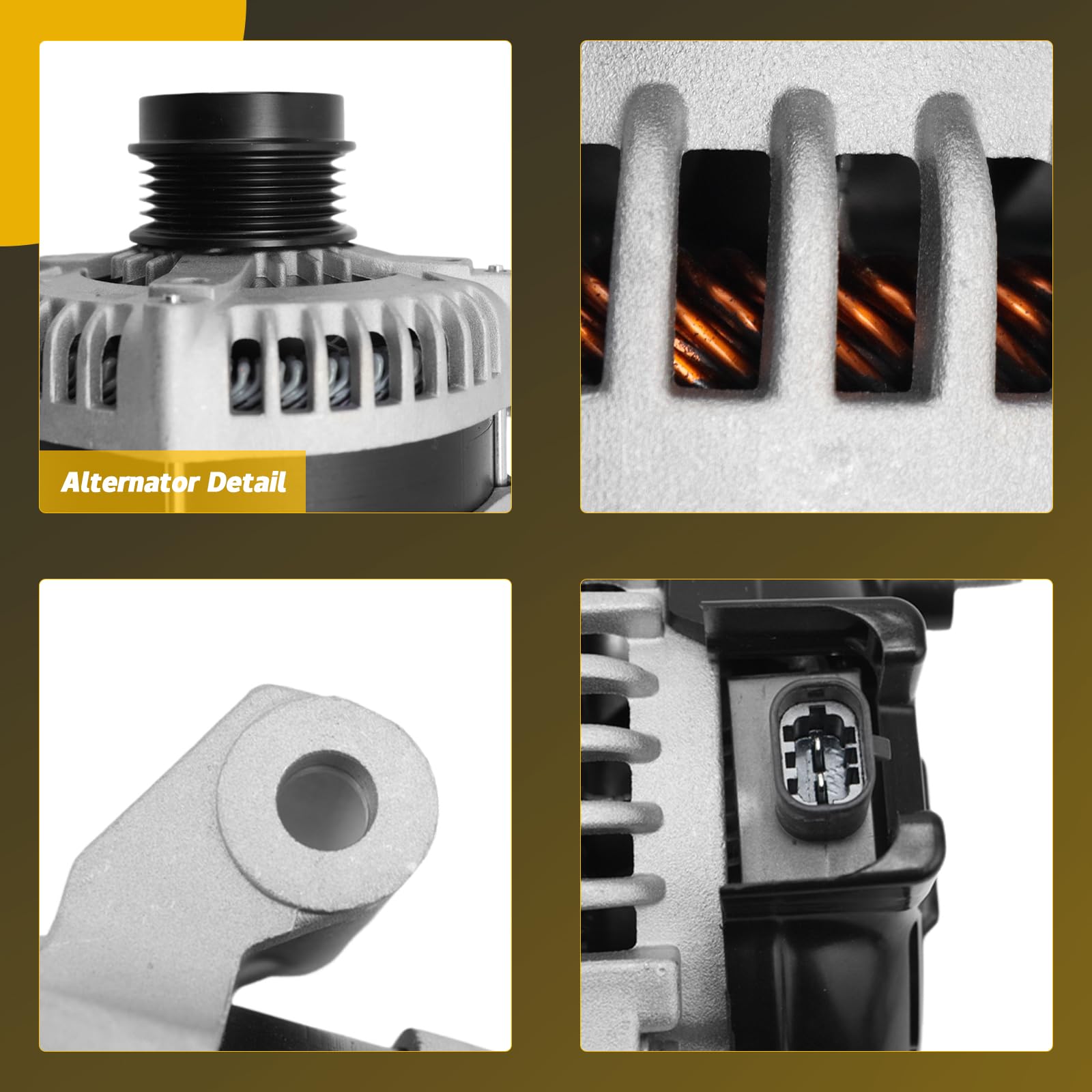 YINAVAGAD Alternator 2.0L 2.5L L4 for Buick Regal 2014-2019, for Cadillac ATS CTS 2013-2019, for GMC Canyon, for Chevy Blazer Ca