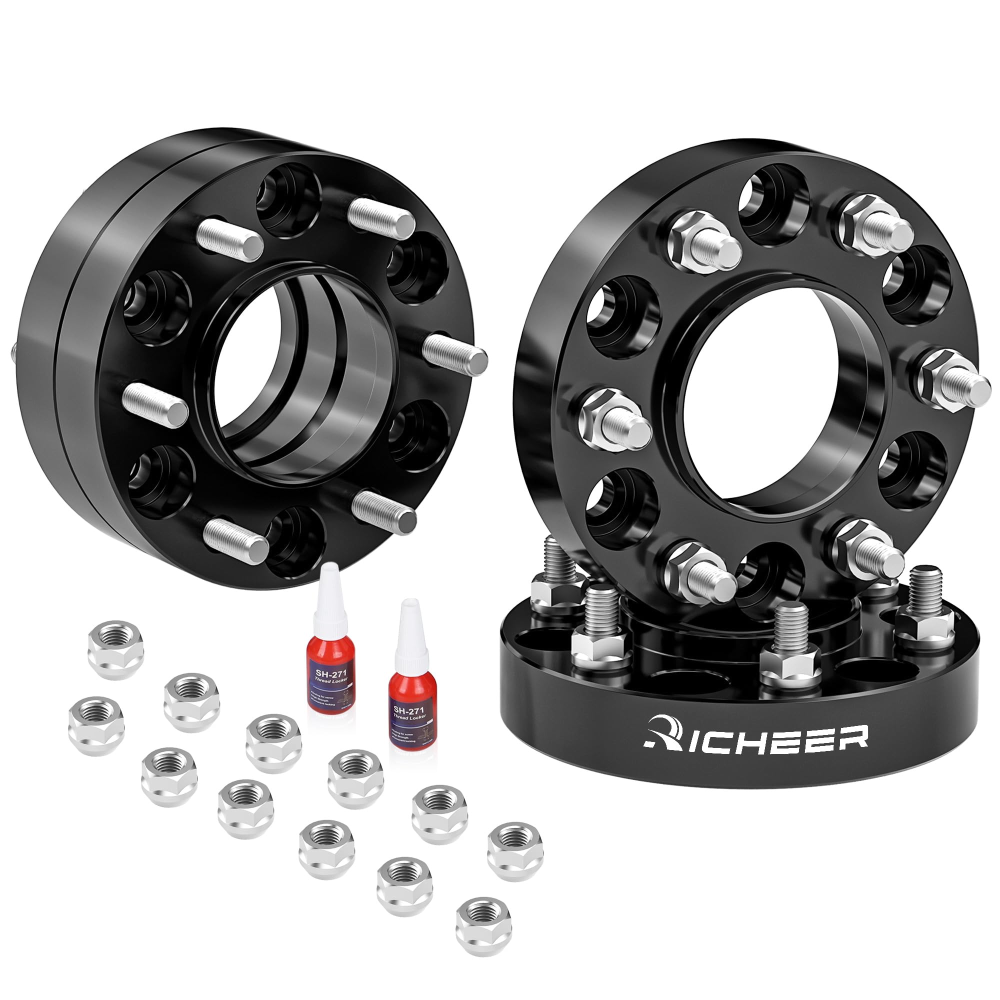 Richeer 6X5.5 Wheel Spacer For Silverado Sierra 1500, 1.25 Inch Hub Centric 6X139.7Mm Wheel Spacers For Tahoe Sunurban Yukon Esc