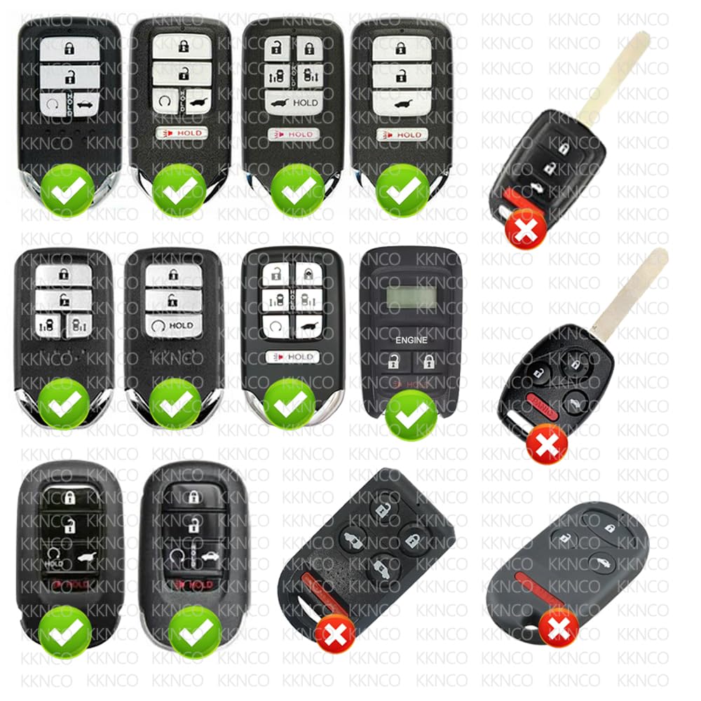 KKNCO Honda Key Fob Battery Replacement - 2 Packs, Silver, Compatible with CRV, Civic, Accord, Pilot, Odyssey, HRV, Fit, Passport, Ridgeline, Insight