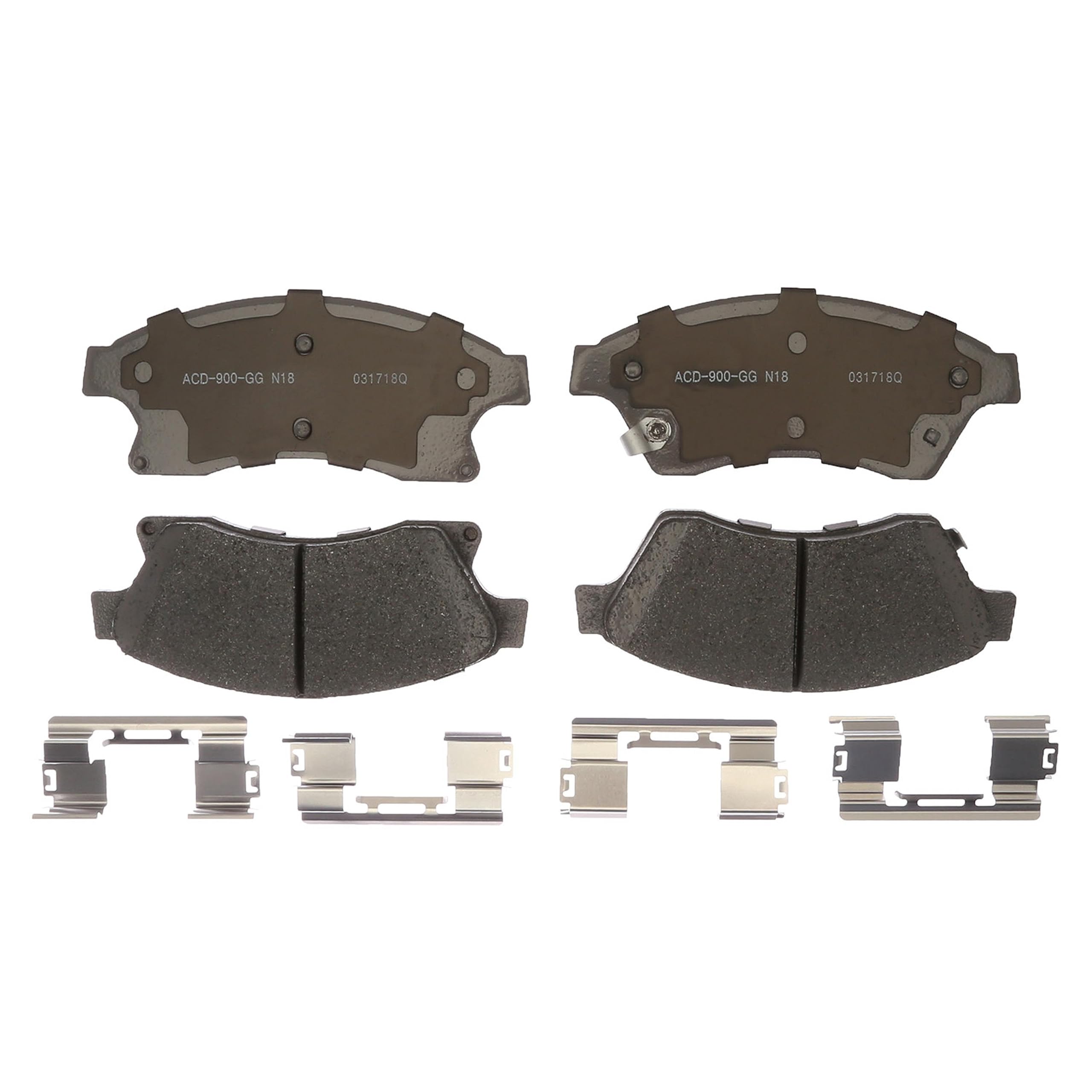 ACDelco Silver 14D1522CHF1 Ceramic Front Disc Brake Pad Set