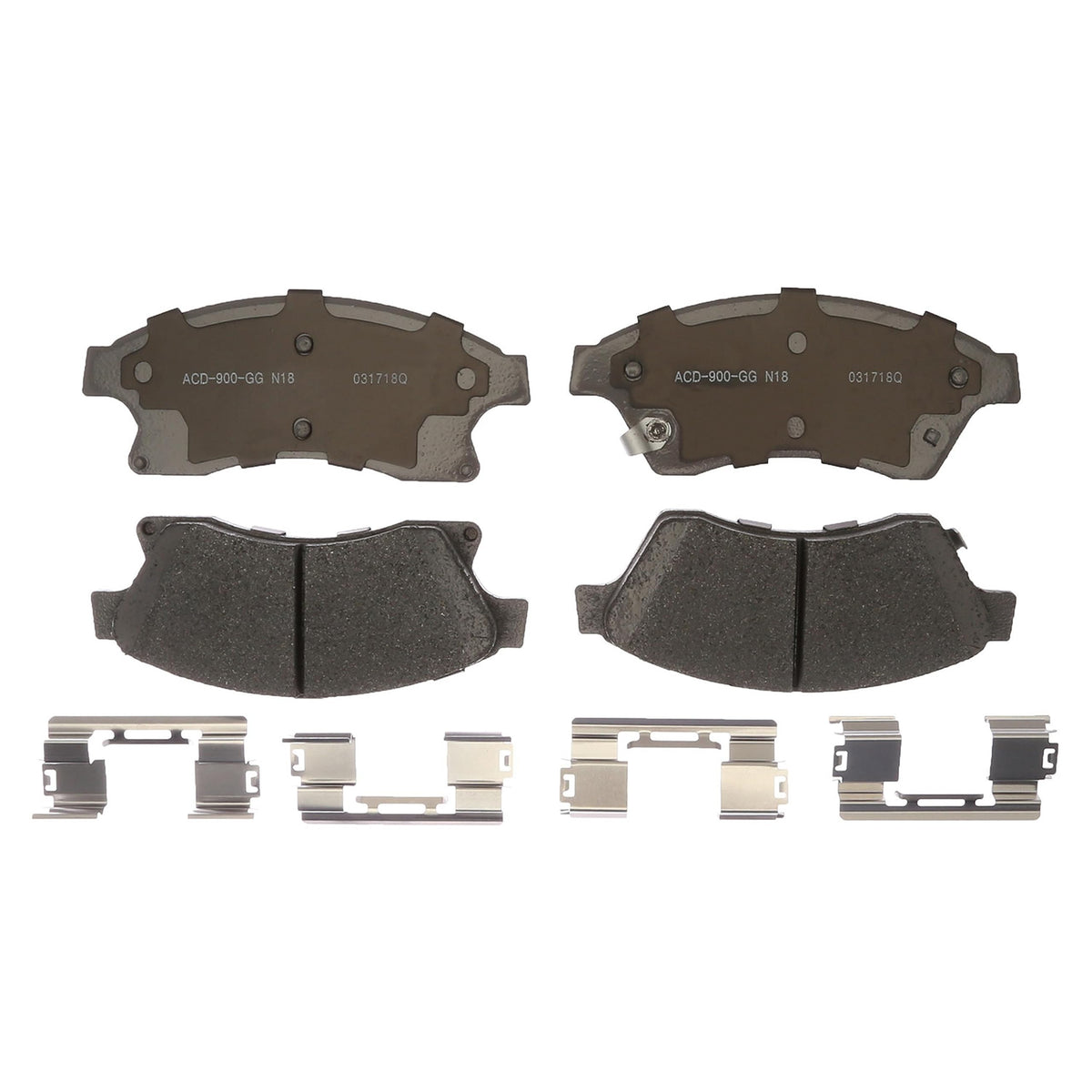 ACDelco Silver 14D1522CHF1 Ceramic Front Disc Brake Pad Set