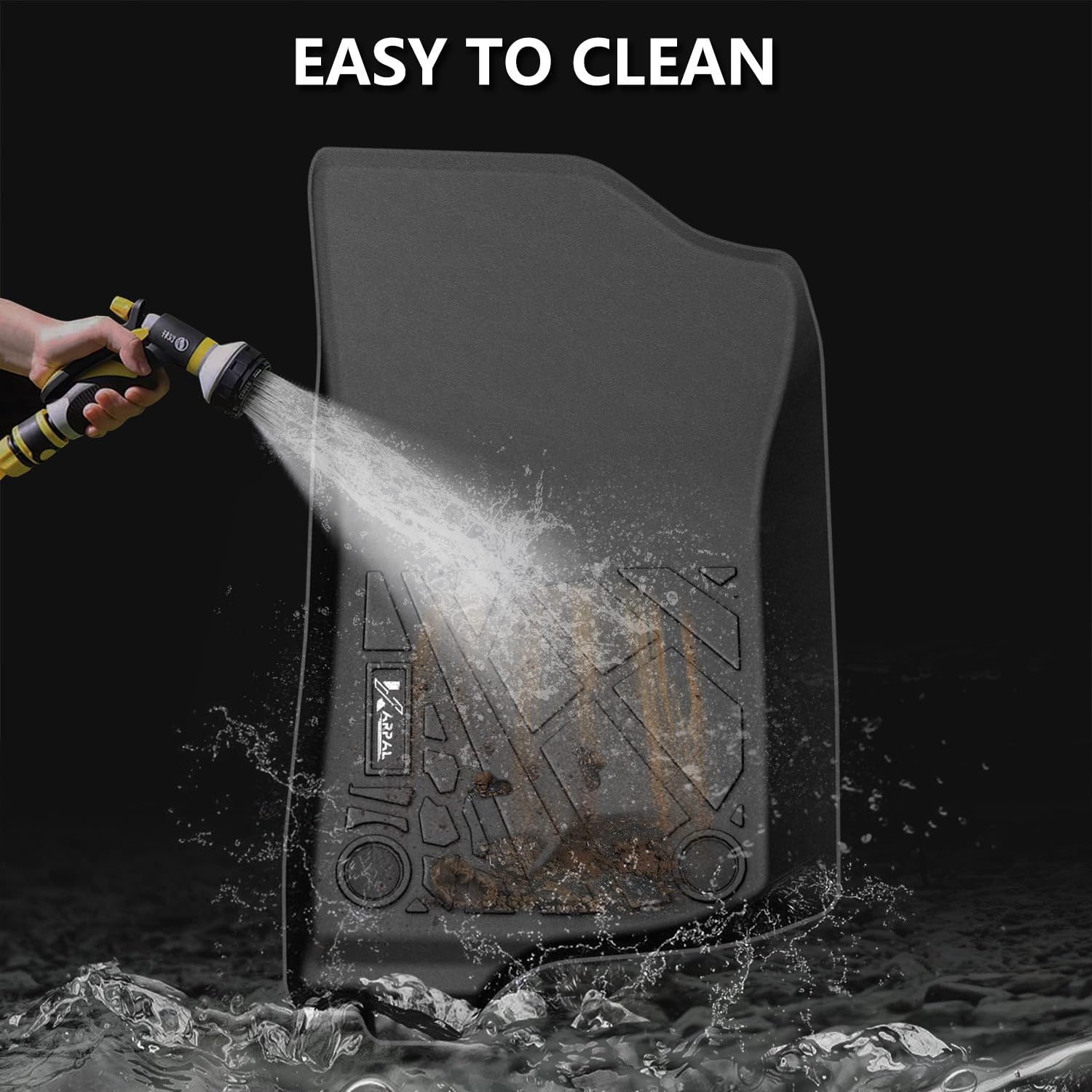 Karpal Floor Mats Fit For 2018-2025 Jeep Wrangler Jl Unlimited 4 Door (Not For Jk/4Xe), Front & 2Nd Row, Tpe All Weather Protect