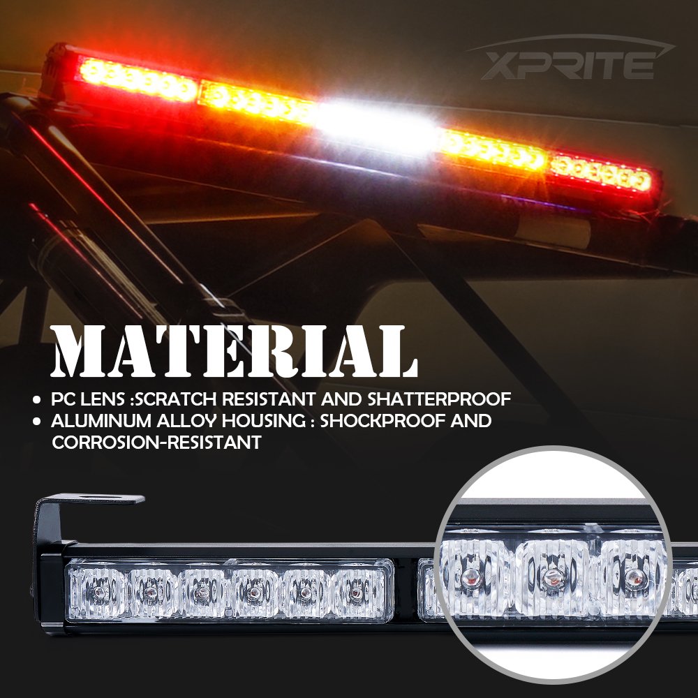 Xprite Upgraded 30'' Offroad Led Rear Chase Strobe Light Bar W/Brake Reverse Turn Signal Light For Polaris Rzr Xp 1000 900, Utv,