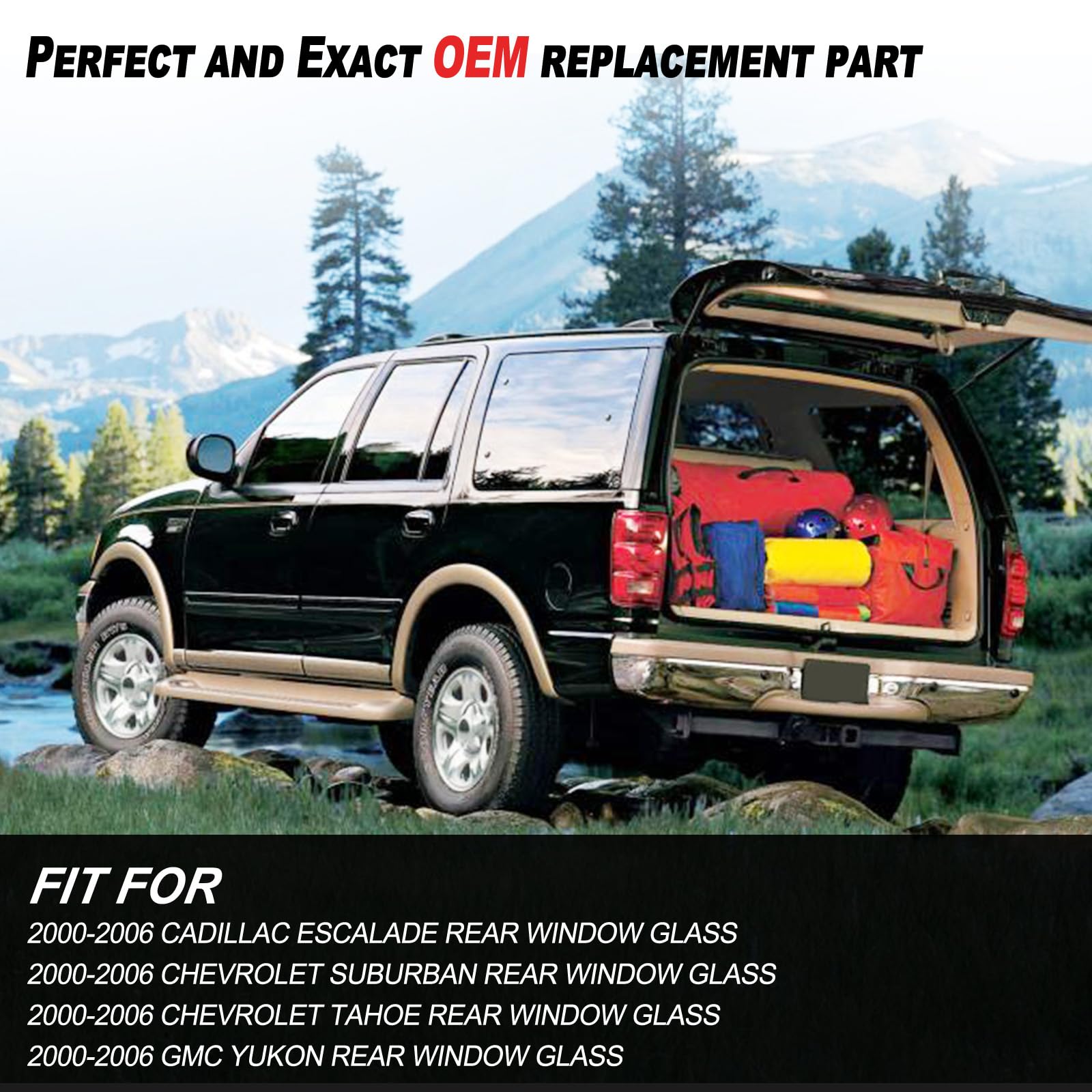 4185 Rear Window Glass Struts For 2000-2006 Cadillac Escalade, Chevrolet Suburban, Chevrolet Tahoe, Gmc Yukon Gas Shock Lift Sup