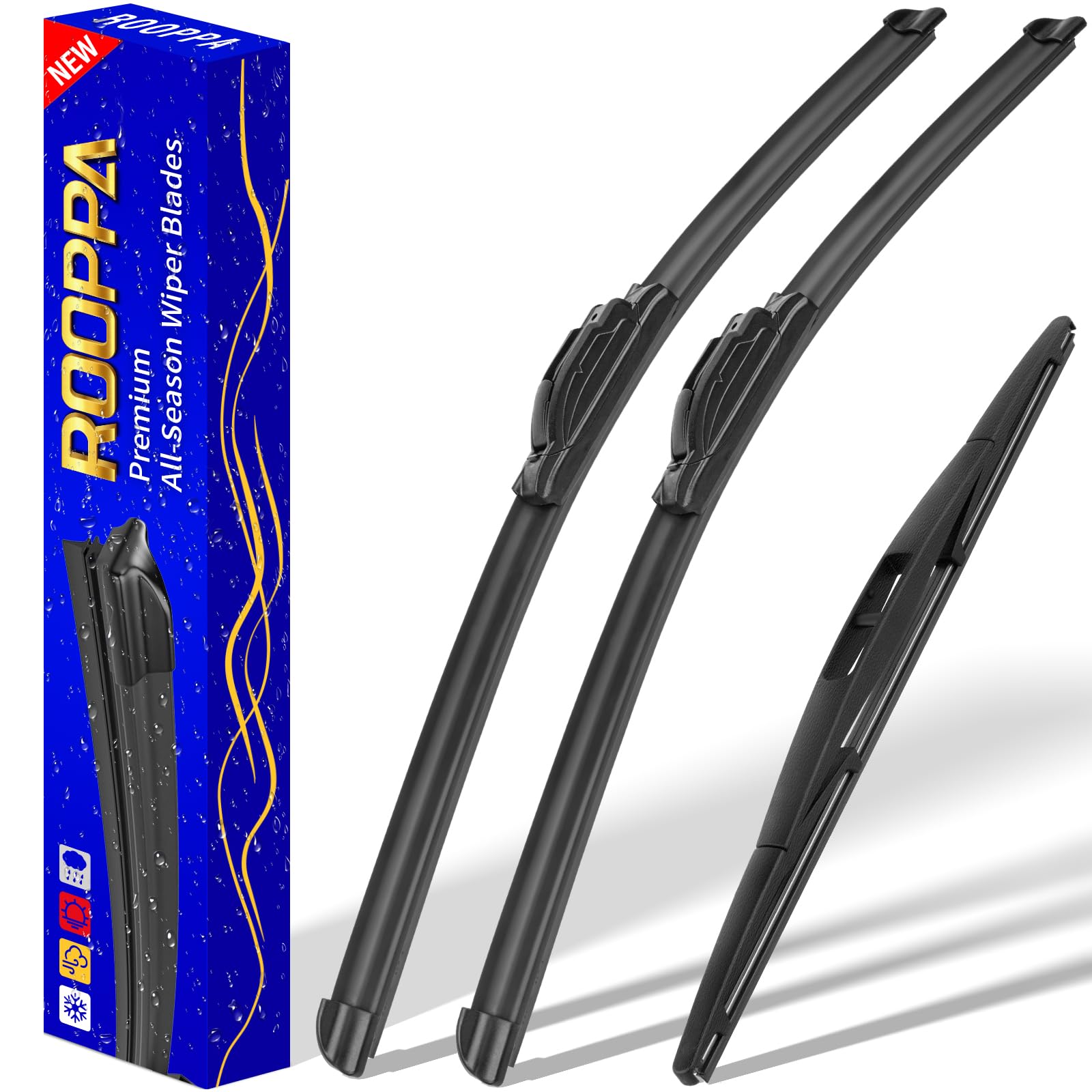 3 Wipers Replacement For 2016-2021 Honda Pilot, Windshield Wiper Blades Original Equipment Replacement - 26''/24''/14'' (Set Of