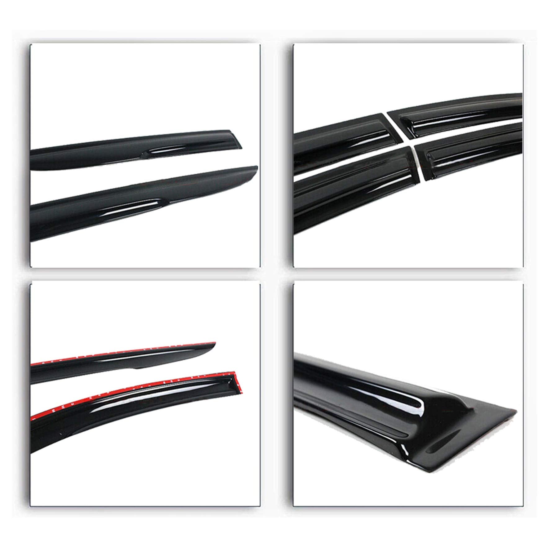 Munirater Side Window Visors Deflectors Rain Guard Replacement For 2017-2020 Toyota C-Hr Chr