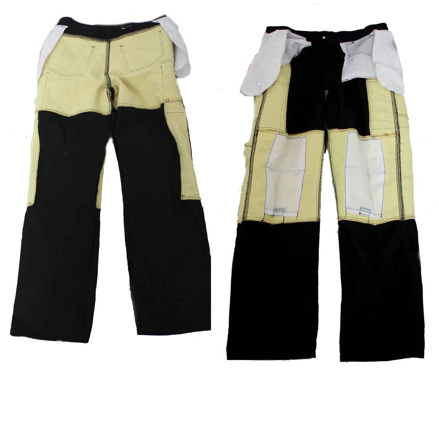 Newfacelook Men'S Motorcycle Cargo Jeans Pants Reinforced With Aramid Fiber, Black, W38 L30