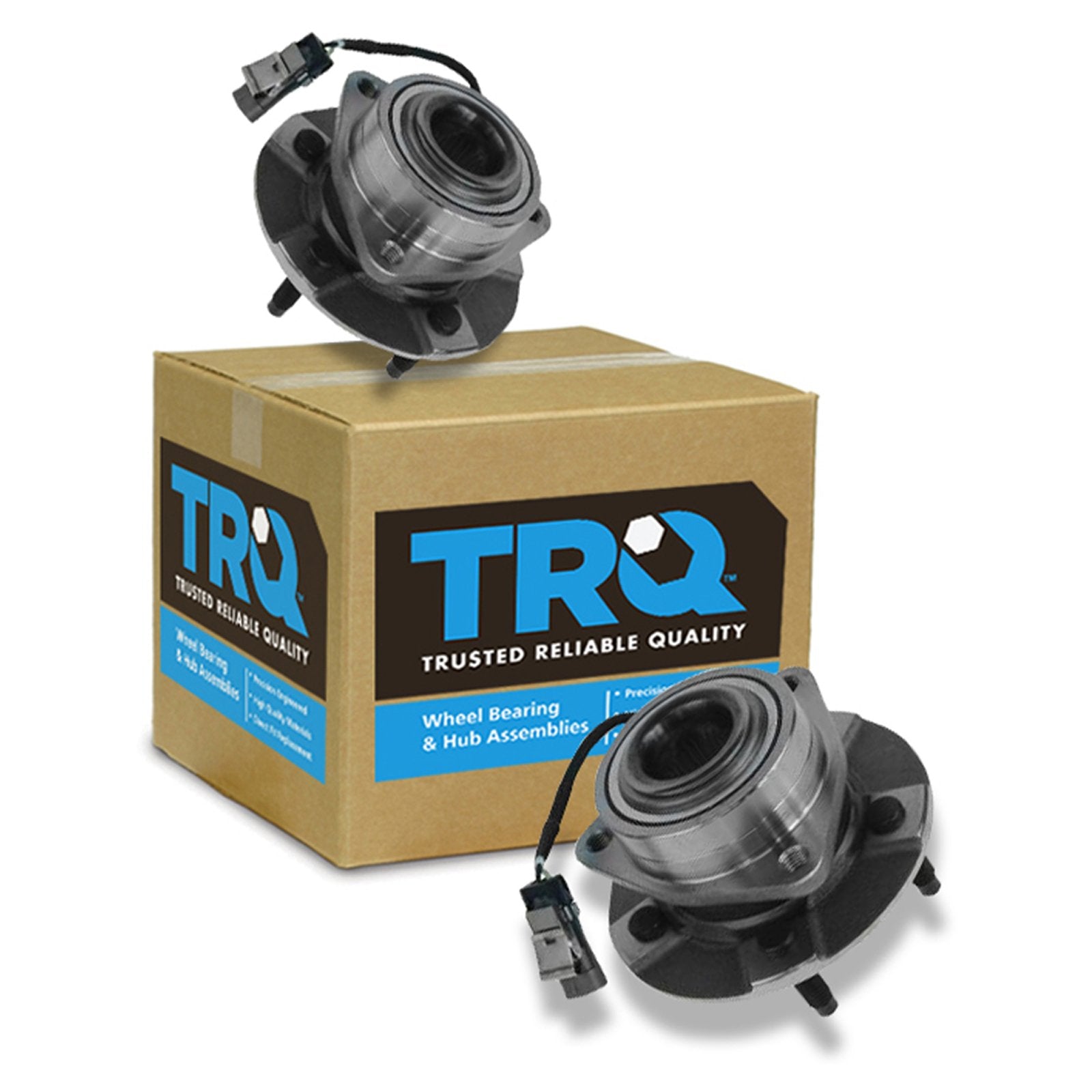 Trq Front Wheel Hub Bearings Assembly Set Compatible With 2005-2006 Chevrolet Equinox 2006 Pontiac Torrent 2002-2007 Saturn Vue