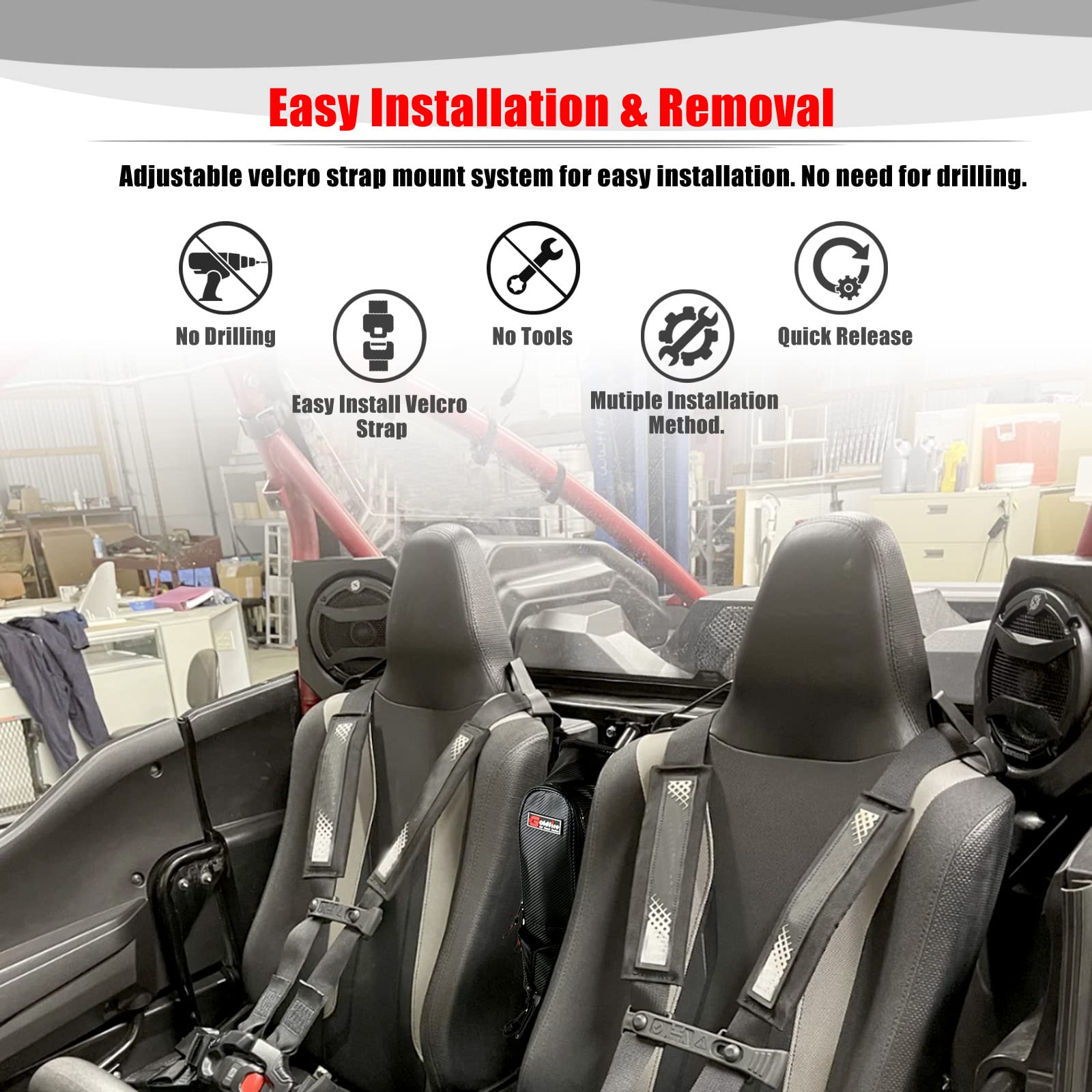 Goldfire Kawasaki Teryx Accessories, Offroad Universal Center Bag Utv Cab Pack Center Seat Bag Utv Between Seat Shoulder Bag Com