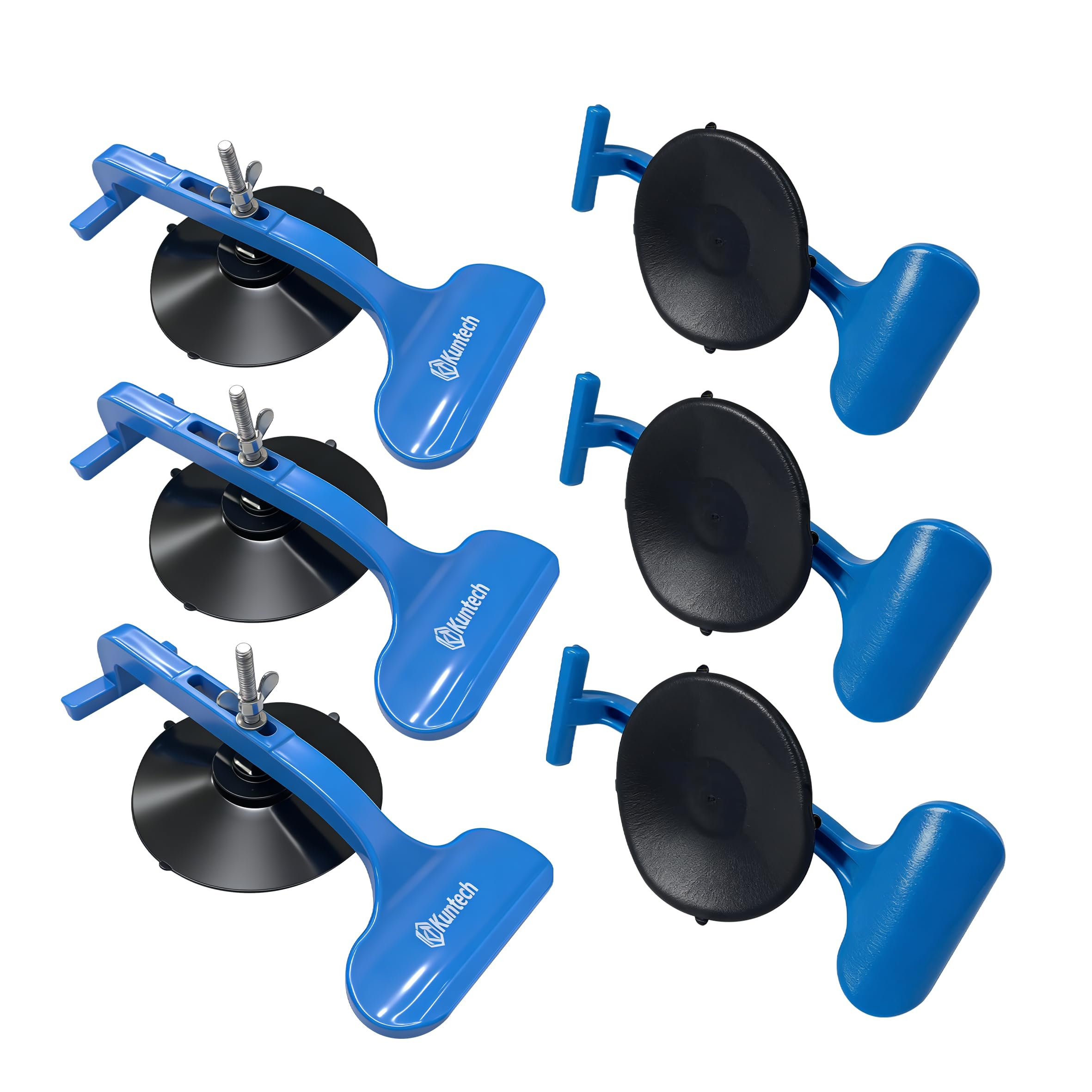6PC Suction Cup Clamp Set for Convertible Glass Windshield Top Repair, Car Window Glass Repair Clamps with Sponge Pad
