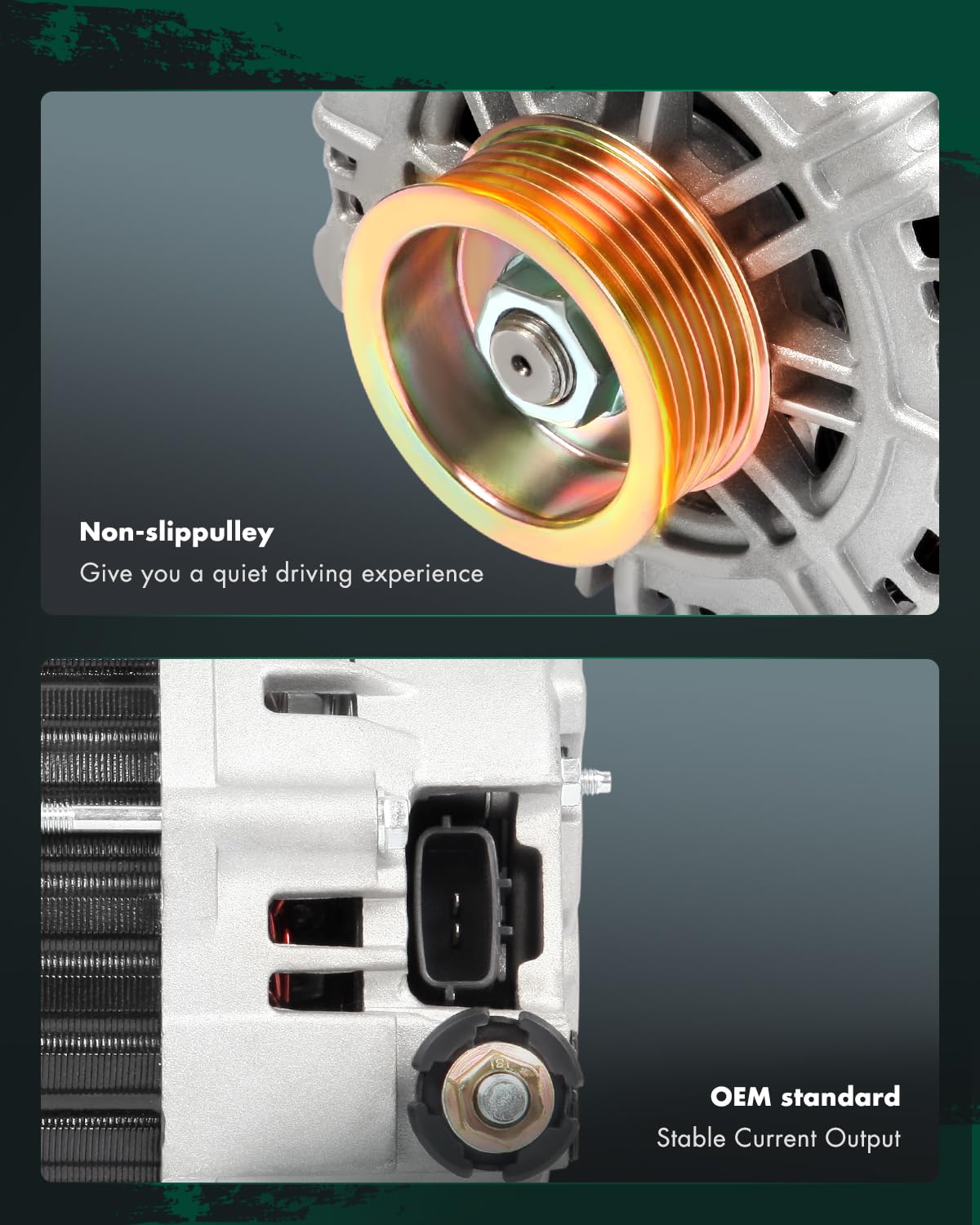 SCITOO Alternator 13639 fit for Nissan Maxima Murano 1995-2003 For Murano 2003-2007 for Infiniti I30 1998-2000 for I35 2002-2004