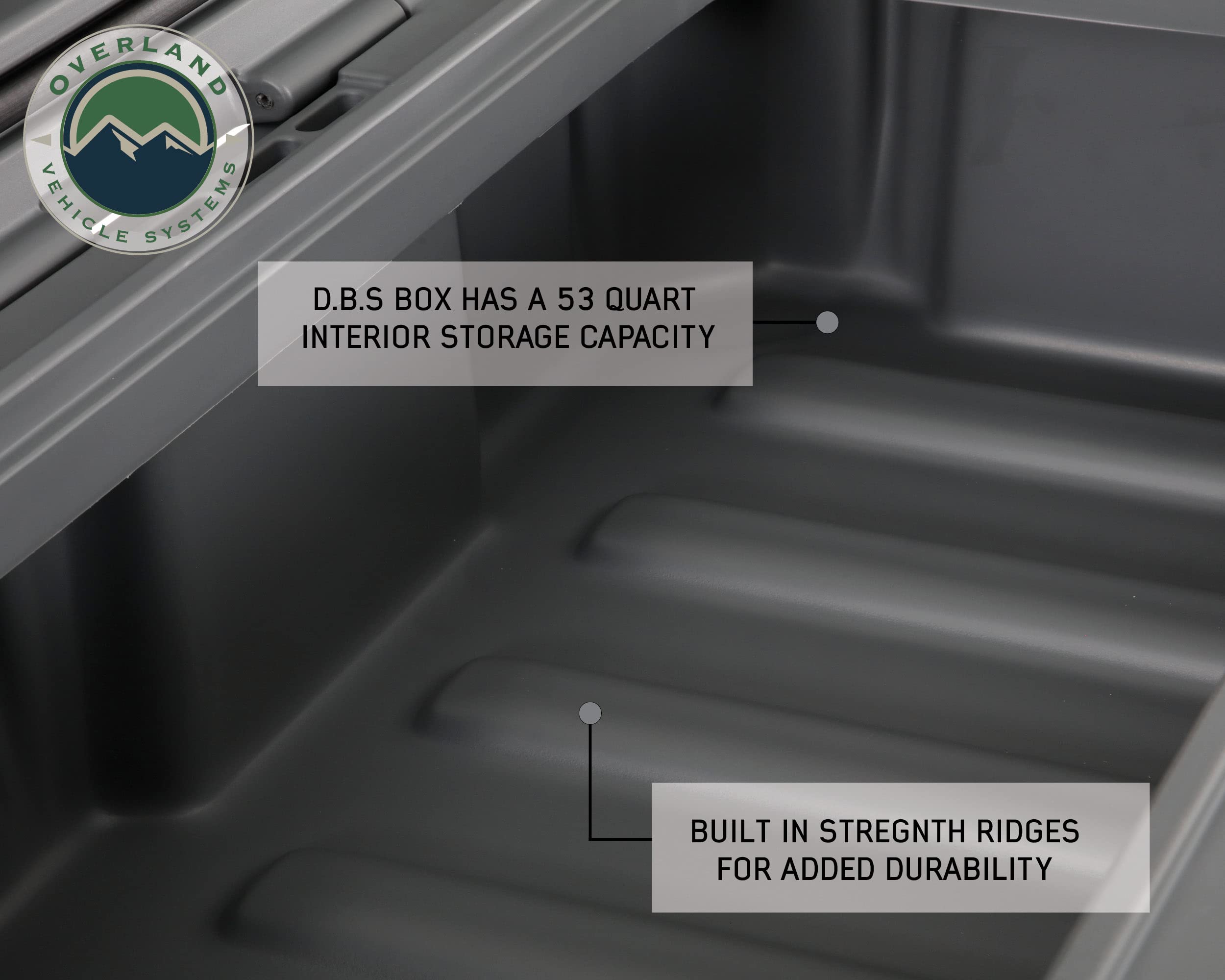 Overland Vehicle Systems 53 Quart Dry Storage Box, Overland Storage Case, Off Road Storage Case, Waterproof