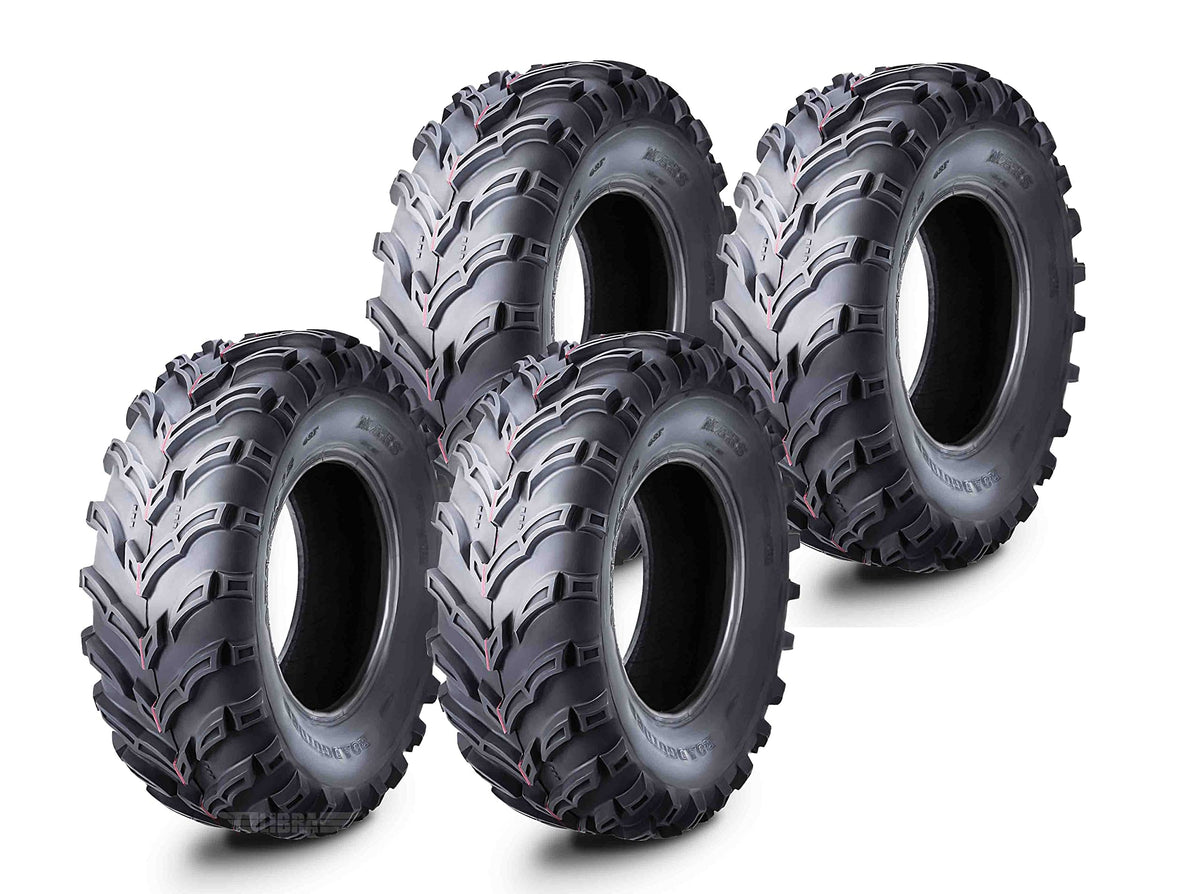 Full Set Roadguider Atv/Utv Tires 25X8-12 25X8X12 Front 25X10-12 25X10X12 Rear 6Pr 10272/273