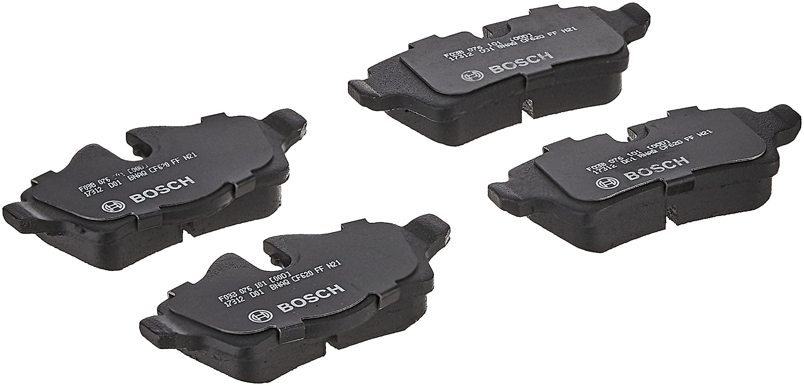 BOSCH BC1309 QuietCast Premium Ceramic Disc Brake Pad Set - Compatible with Select Mini Cooper; REAR