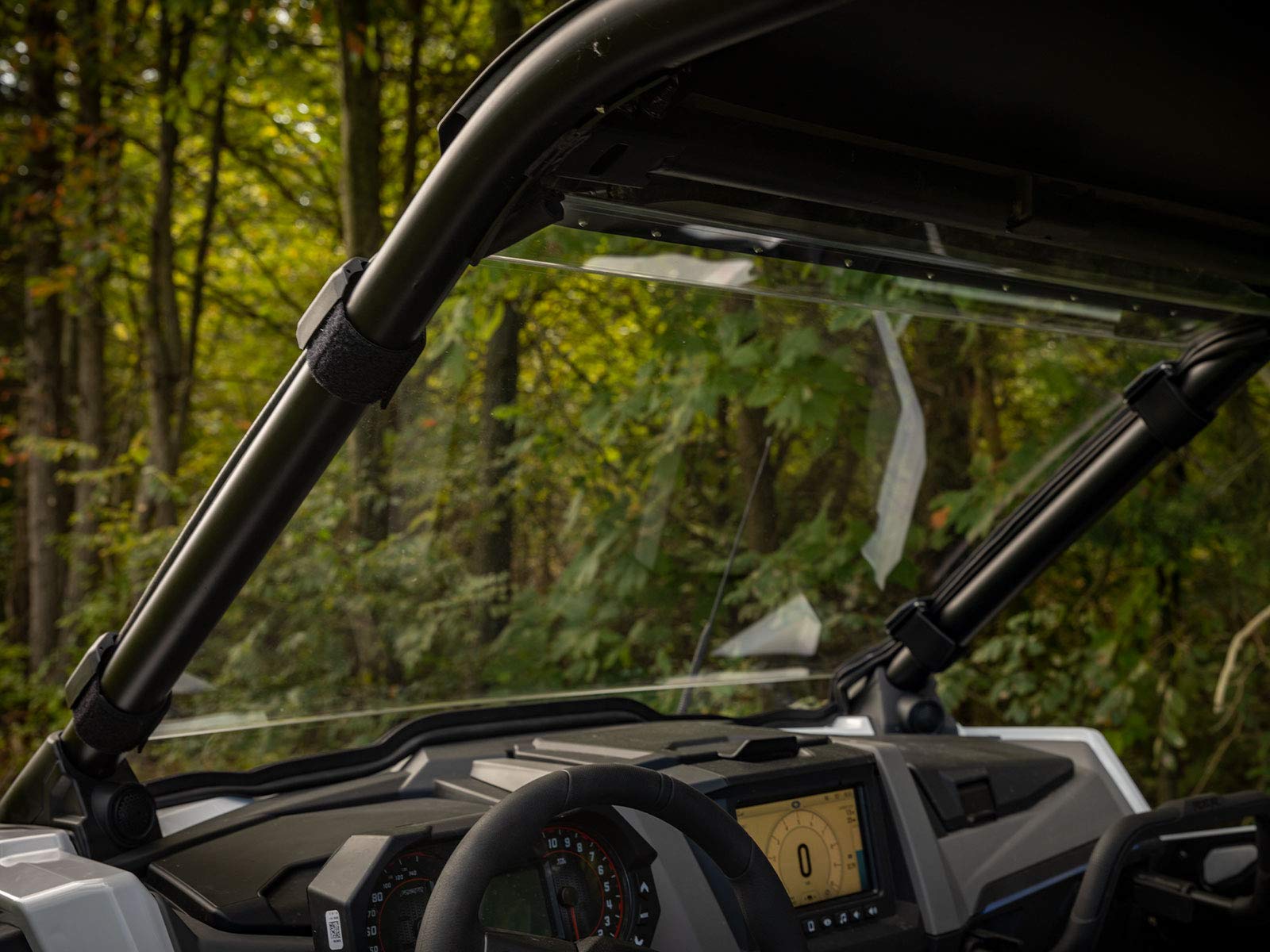 SuperATV Heavy Duty Scratch Resistant Full Windshield for 2020+ Polaris RZR PRO XP / PRO XP 4 | 1/4'' Thick Polycarbonate 250X S