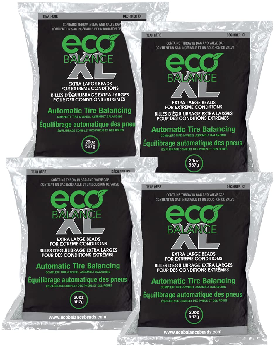 Eco Balance 20-Ecoxl4 Eco Xl Extreme Condition Tire/Wheel Balancing Beads - Off-Road Vehicles, Light Duty Truck Tires, (4) 20Oz