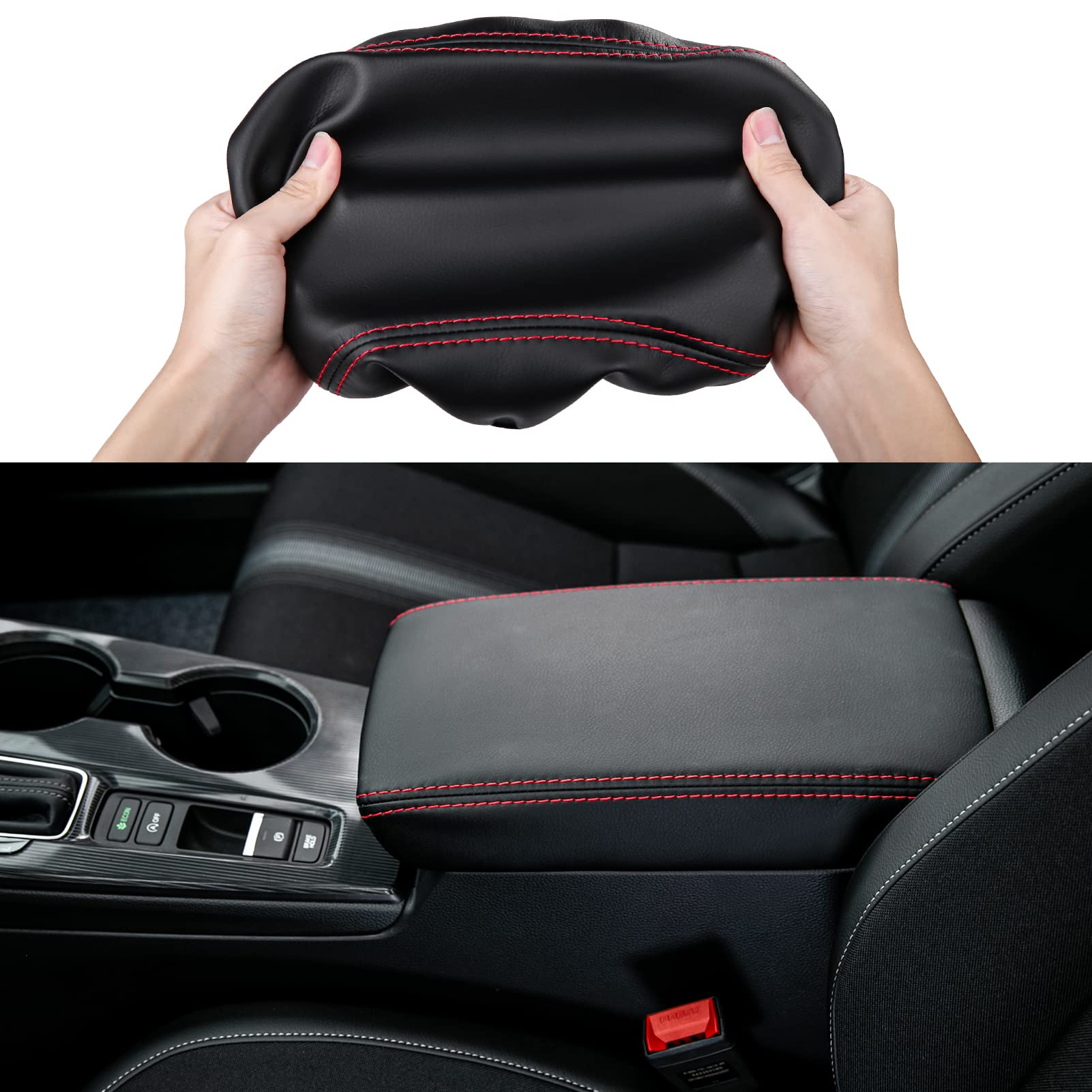 Cke Compatible With Honda Civic 2025 2024 2023 2022 With Cvt Car Center Console Armrest Cover Armrest Storage Box Lids Seat Cove