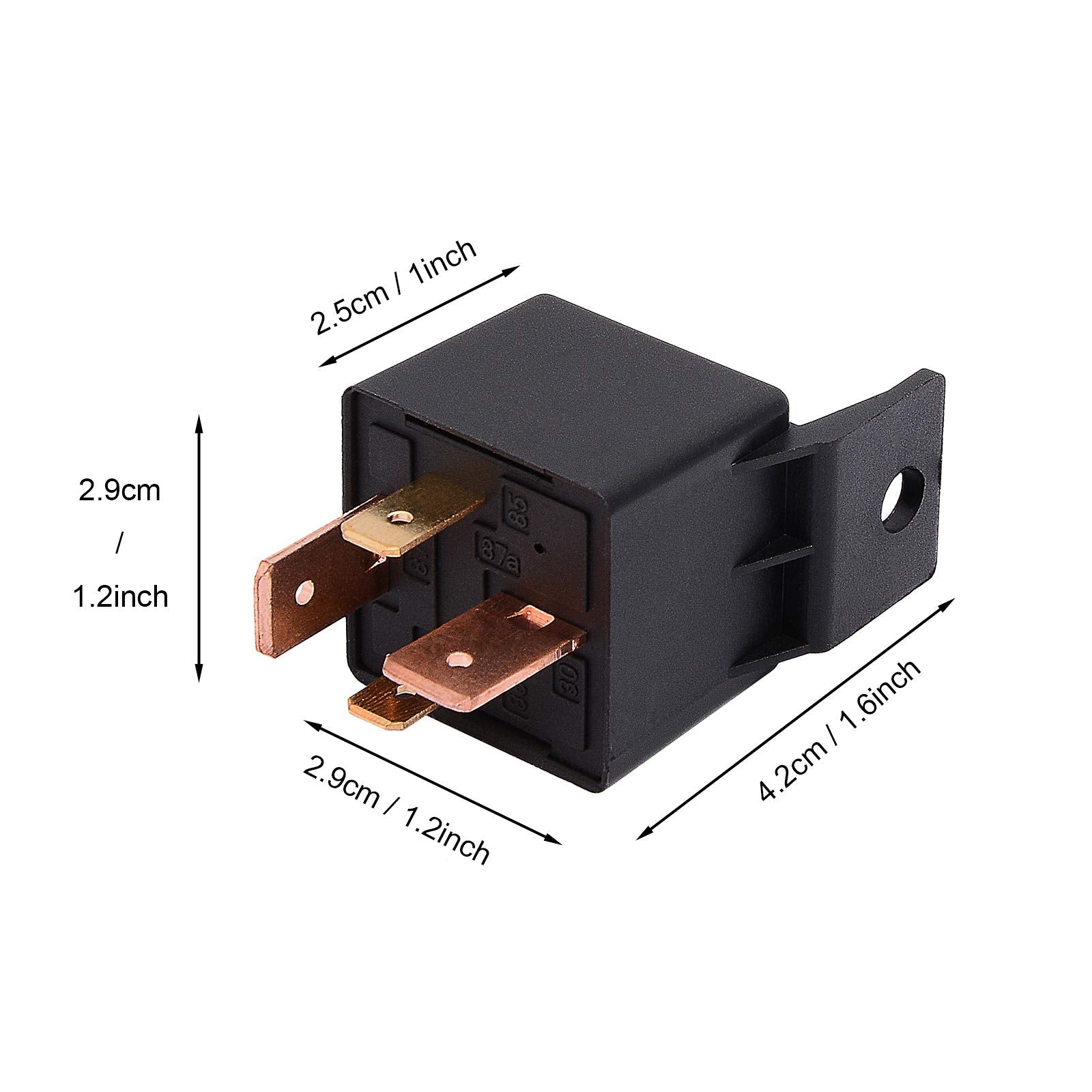EHDIS 4-Pin Car Relay 24V 80A Relay On/Off Normally Open Car Truck Boat SPST Relays High Power Model JD2912-1H-24VDC 80A 28VDC,P