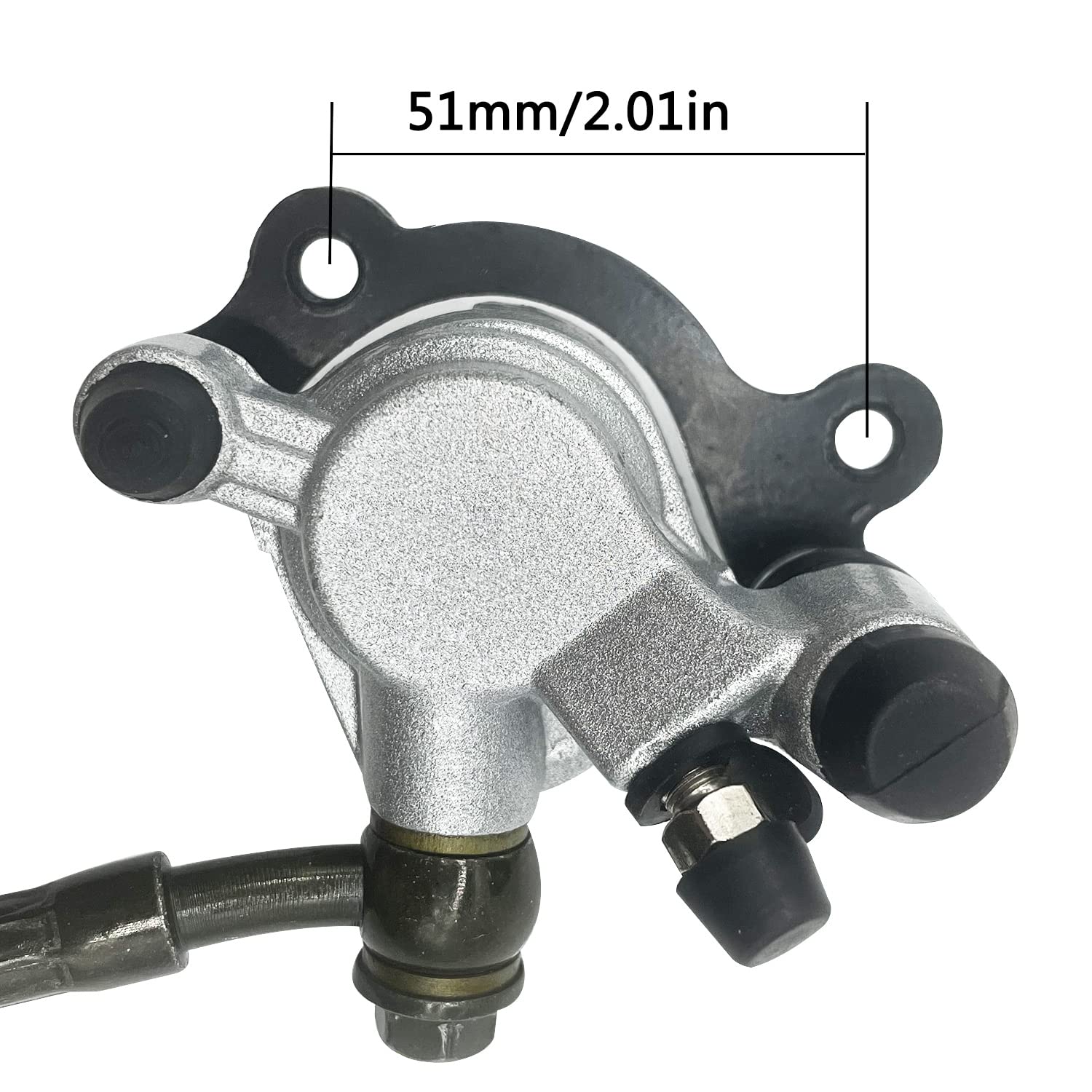 HOLATO 50 Inch Upgraded Hydraulic Brake Master Cylinder Caliper System with Brake Pads for 97cc 2.8HP Baja DoodleBug Dirt Bug DB