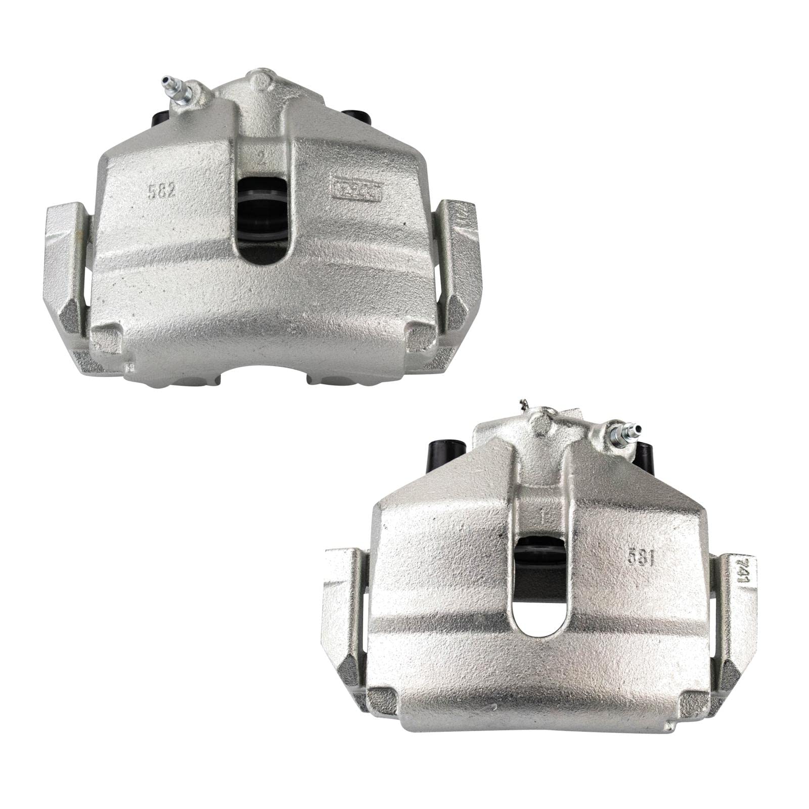 Trq Front Brake Caliper Set Compatible With 2010 Audi A3 2010-2015 Tt Quattro 2012-2019 Volkswagen Beetle 2010-2014 Golf 2008-20