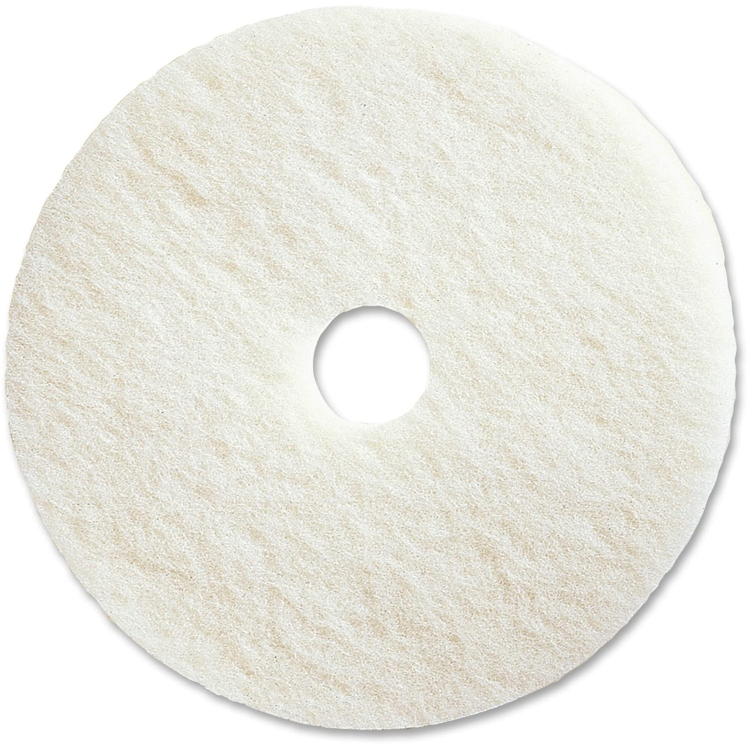 Genuine Joe 90517 Polishing Floor Pads, 17Inch , 5/CT, White
