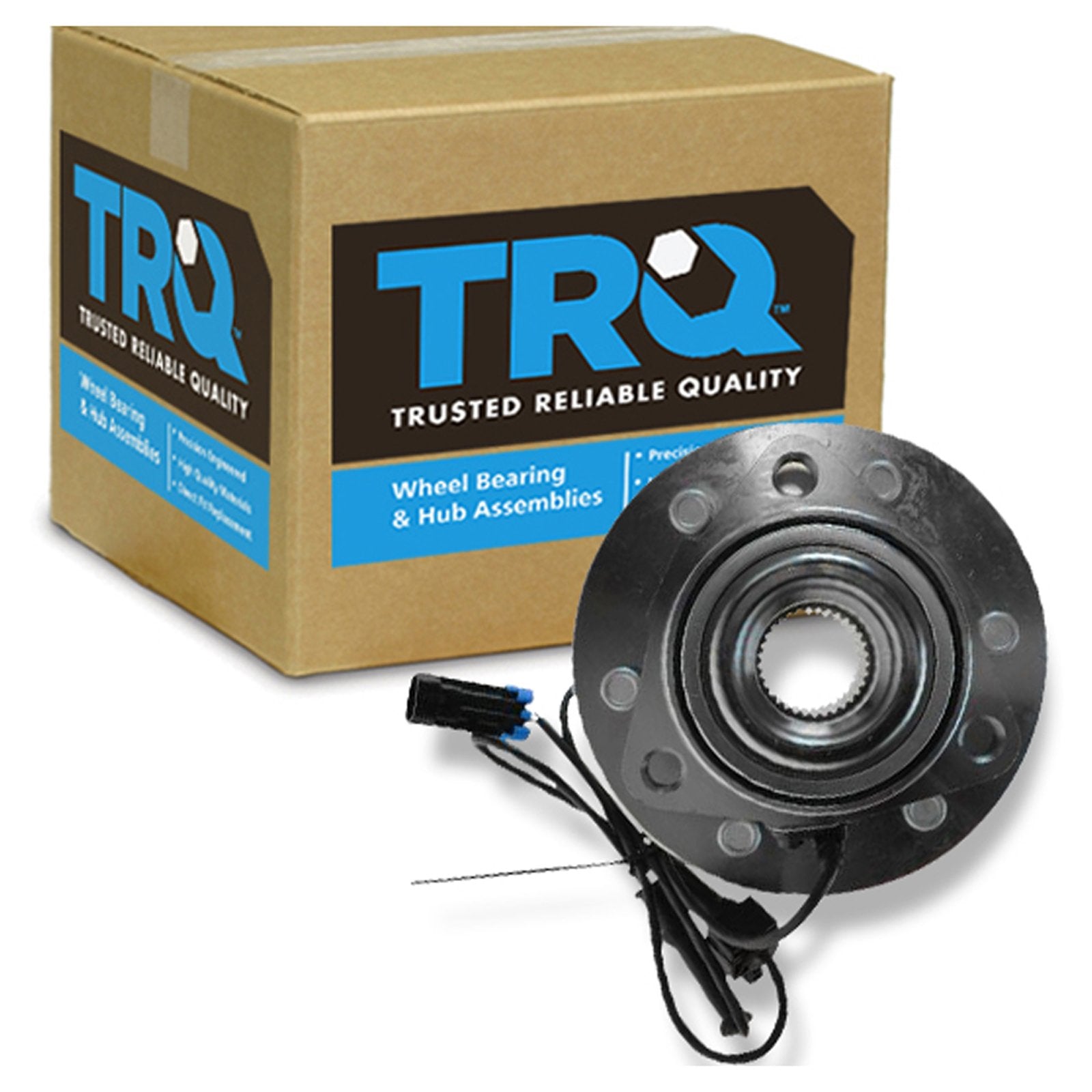 Trq Front Wheel Bearing & Hub Assembly With Abs Sensor Compatible With 2006-2010 Hummer H3 2009-2010 H3T