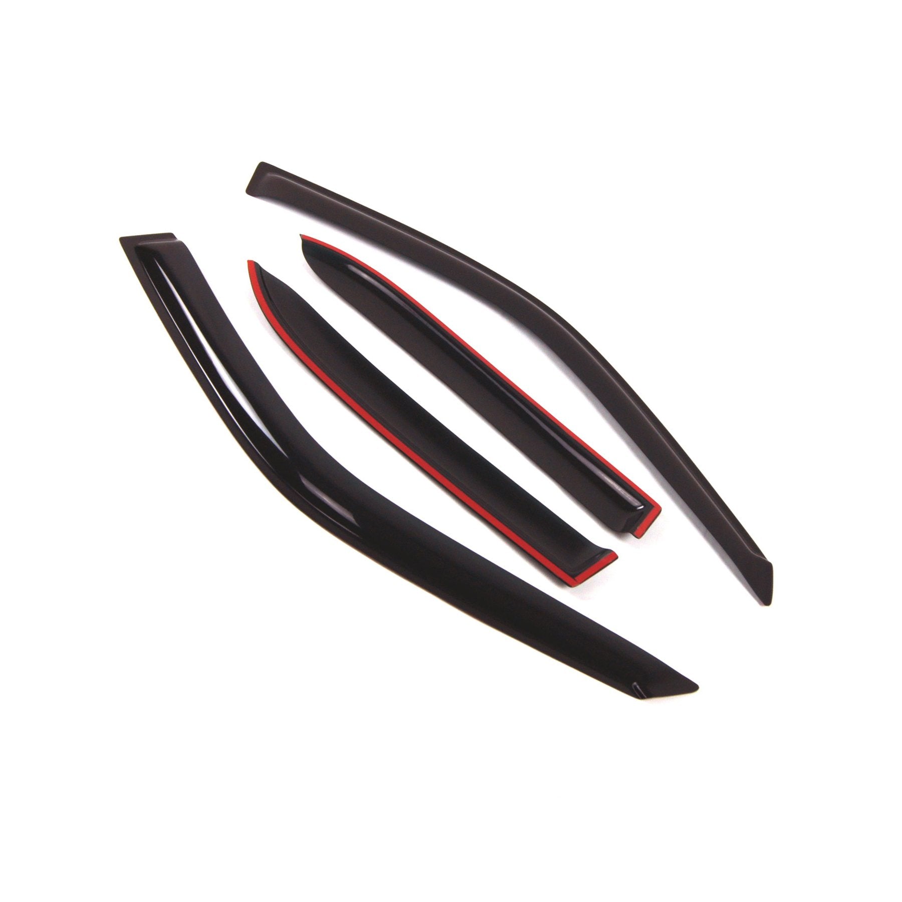 Tuningpros Outside Mount Window Vent Visors Rain Guards Compatible With Chevrolet Prizm 1998-2002 | Side Window Wind Deflectors