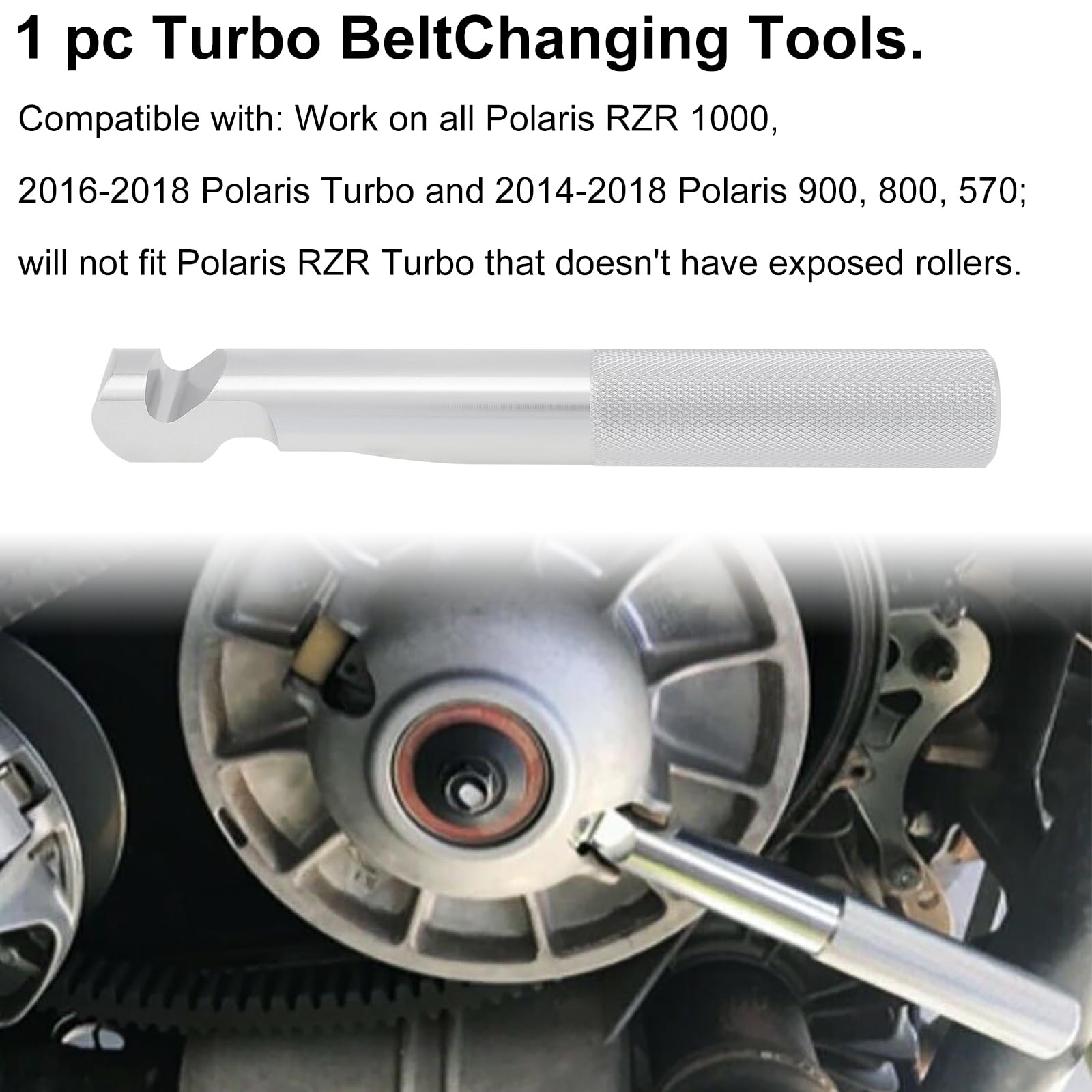 Windance Belt Changing Tool, Cnc Machined Belt Removal Tool Compatible With Polaris Rzr 800S 900 S 1000 Xp Turbo Rzr 800 570, 2014-2019 Almost All Polaris Rzr Models