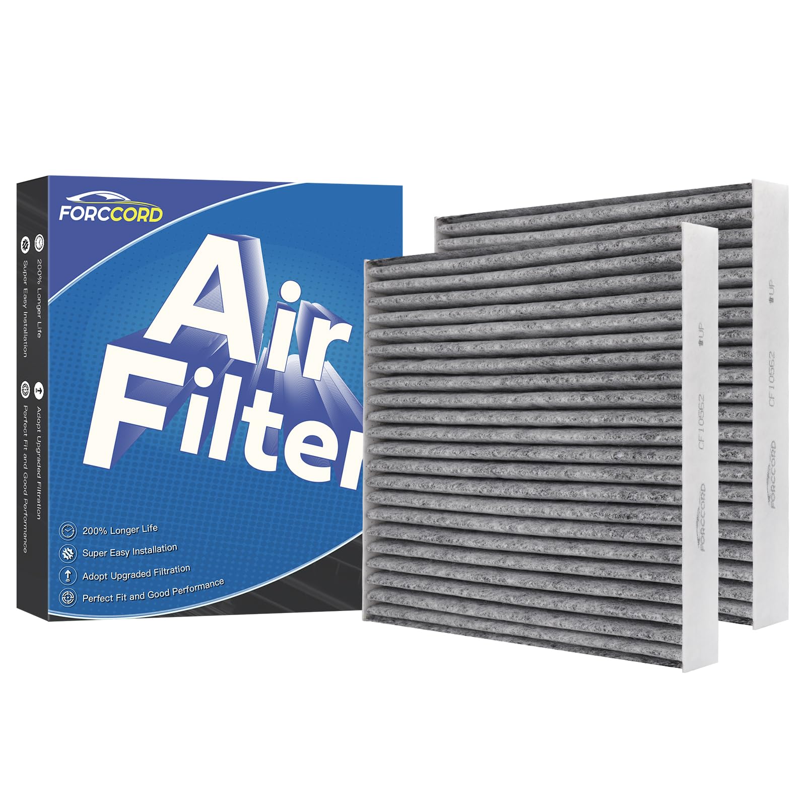 Forccord 2-Pack Hepa Cabin Air Filter Fits For Lexus Ls430 2001-2006, Sc430 2002-2010, Gs300 2001-2005, Gs430 2001-2005, Ford Ra
