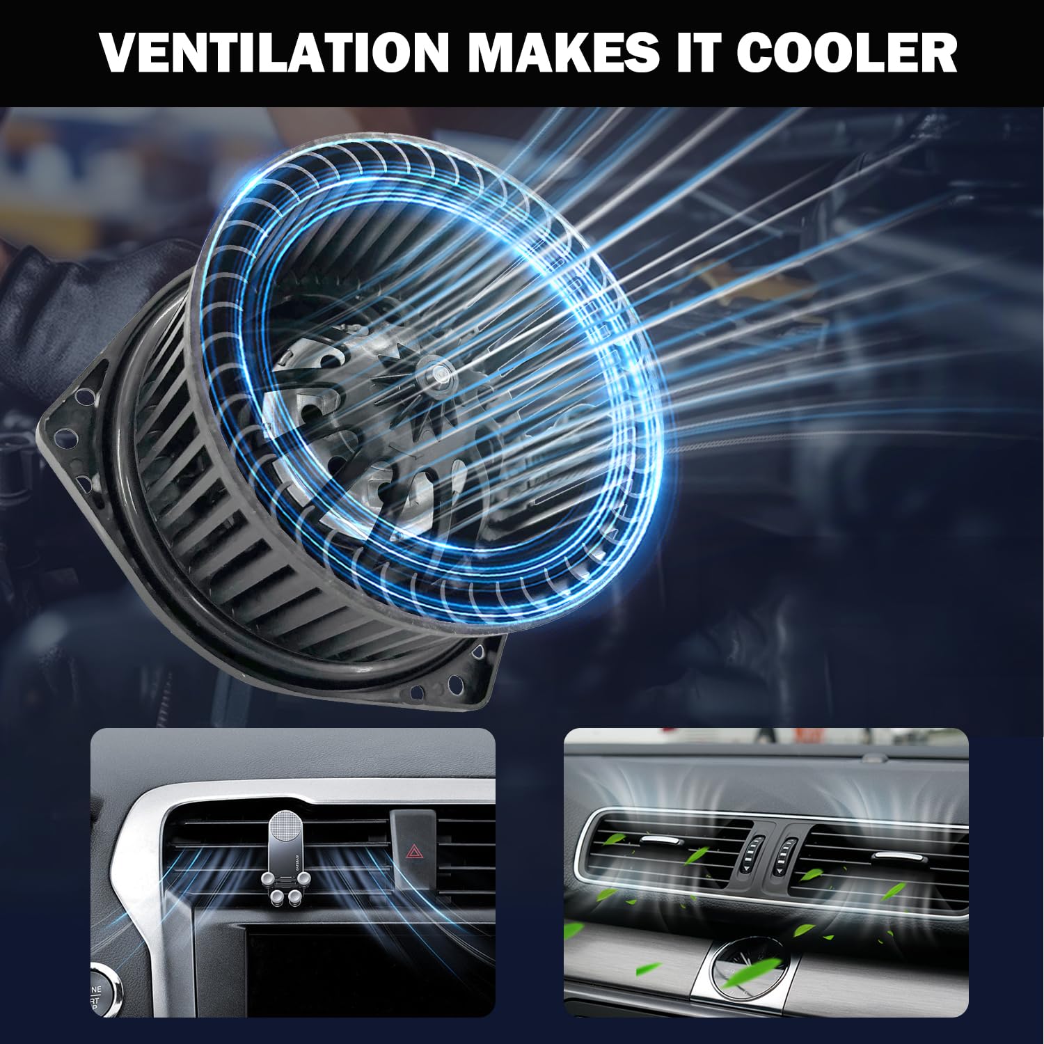 Aspligo 700046 Ac Heater Blower Motor Fan Assembly Fit For Nissan Frontier 2000-2004, Sentra 2000-2004, Xterra 2000-2004, For Su